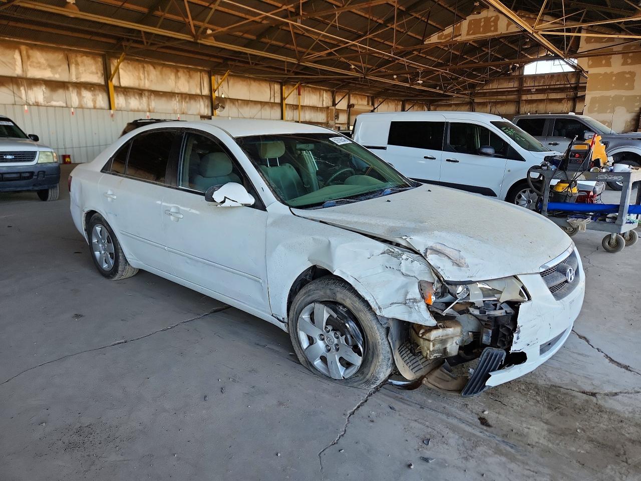 2008 Hyundai Sonata Gls White vin: 5NPET46C48H398172