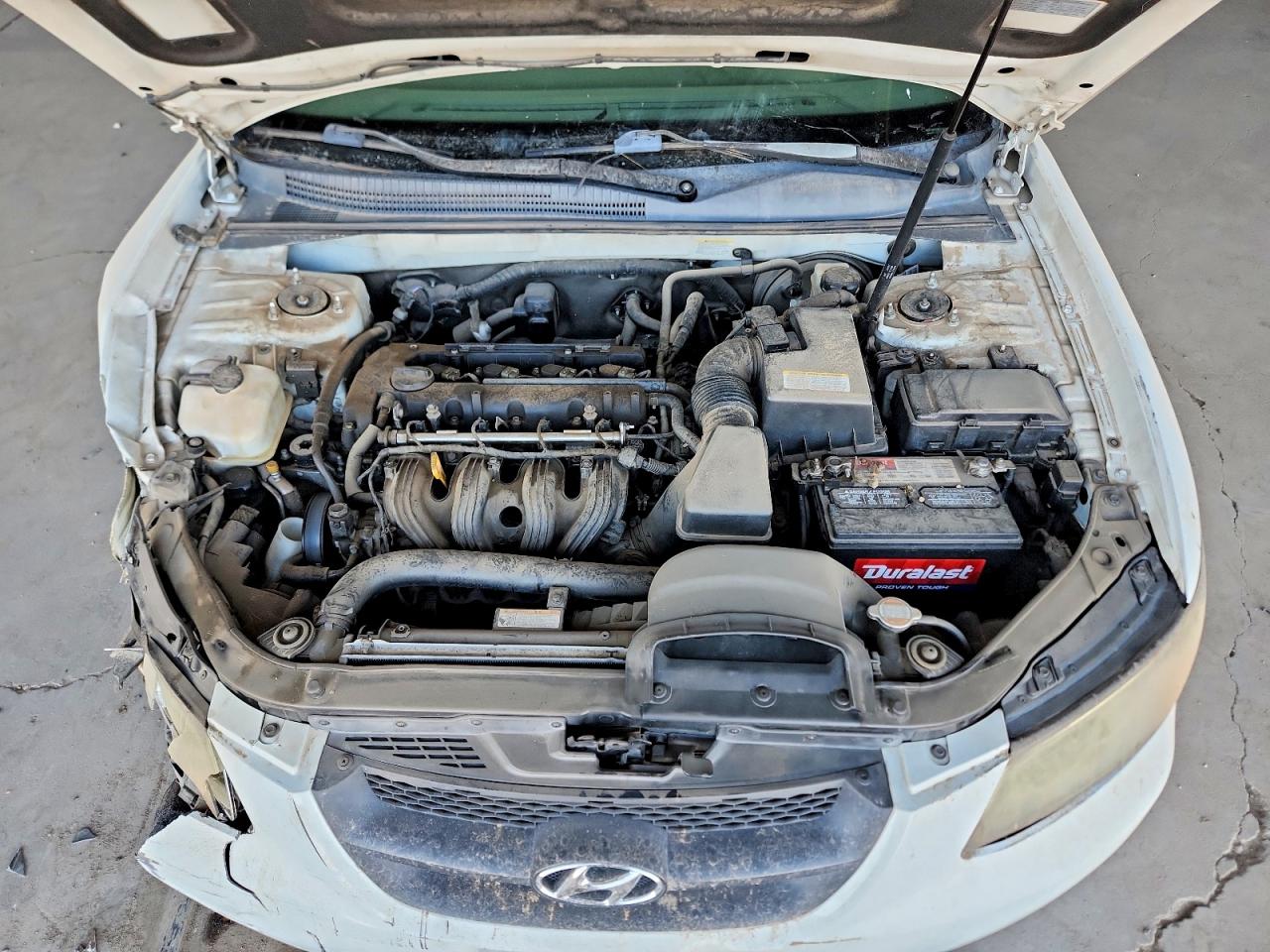 2008 Hyundai Sonata Gls White vin: 5NPET46C48H398172