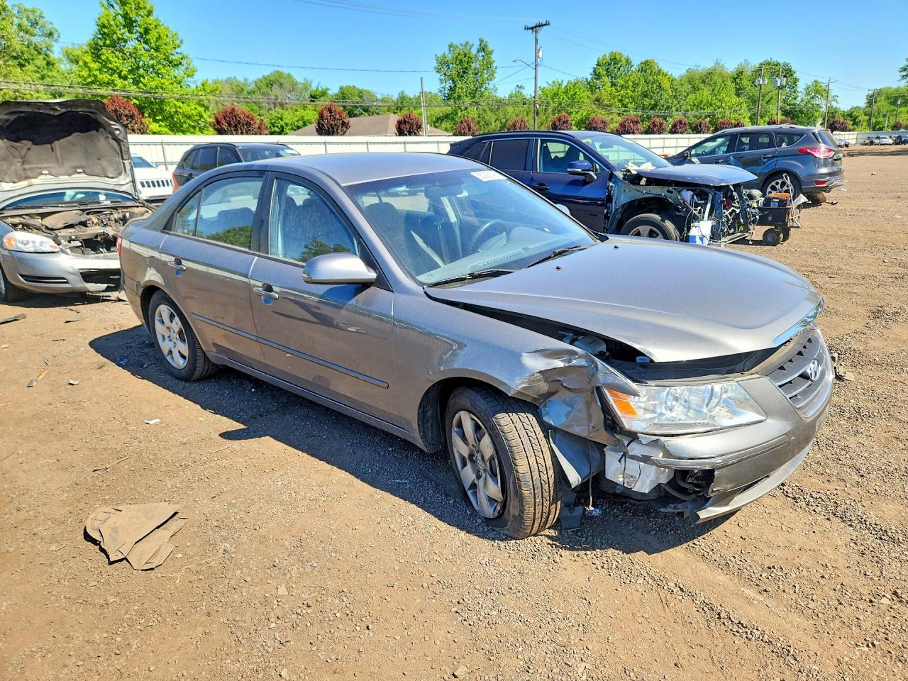 2009 Hyundai Sonata Gls Gray vin: 5NPET46C49H424335