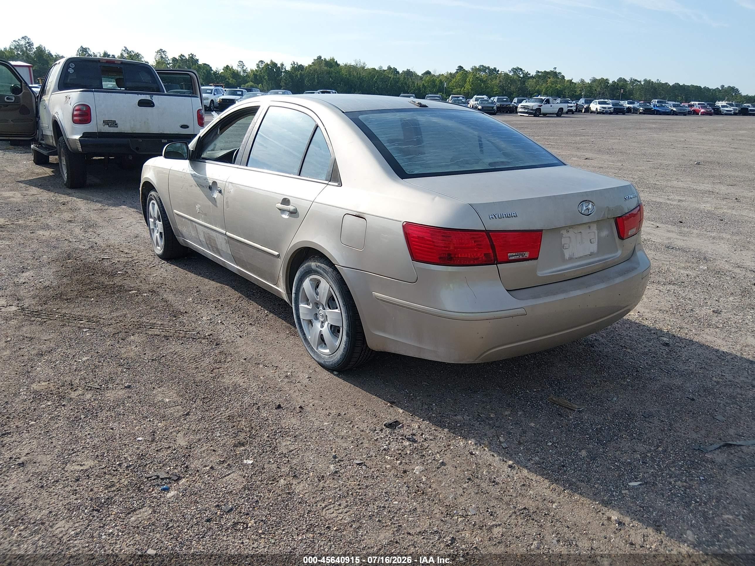 2009 Hyundai Sonata Gls Beige vin: 5NPET46C49H435142
