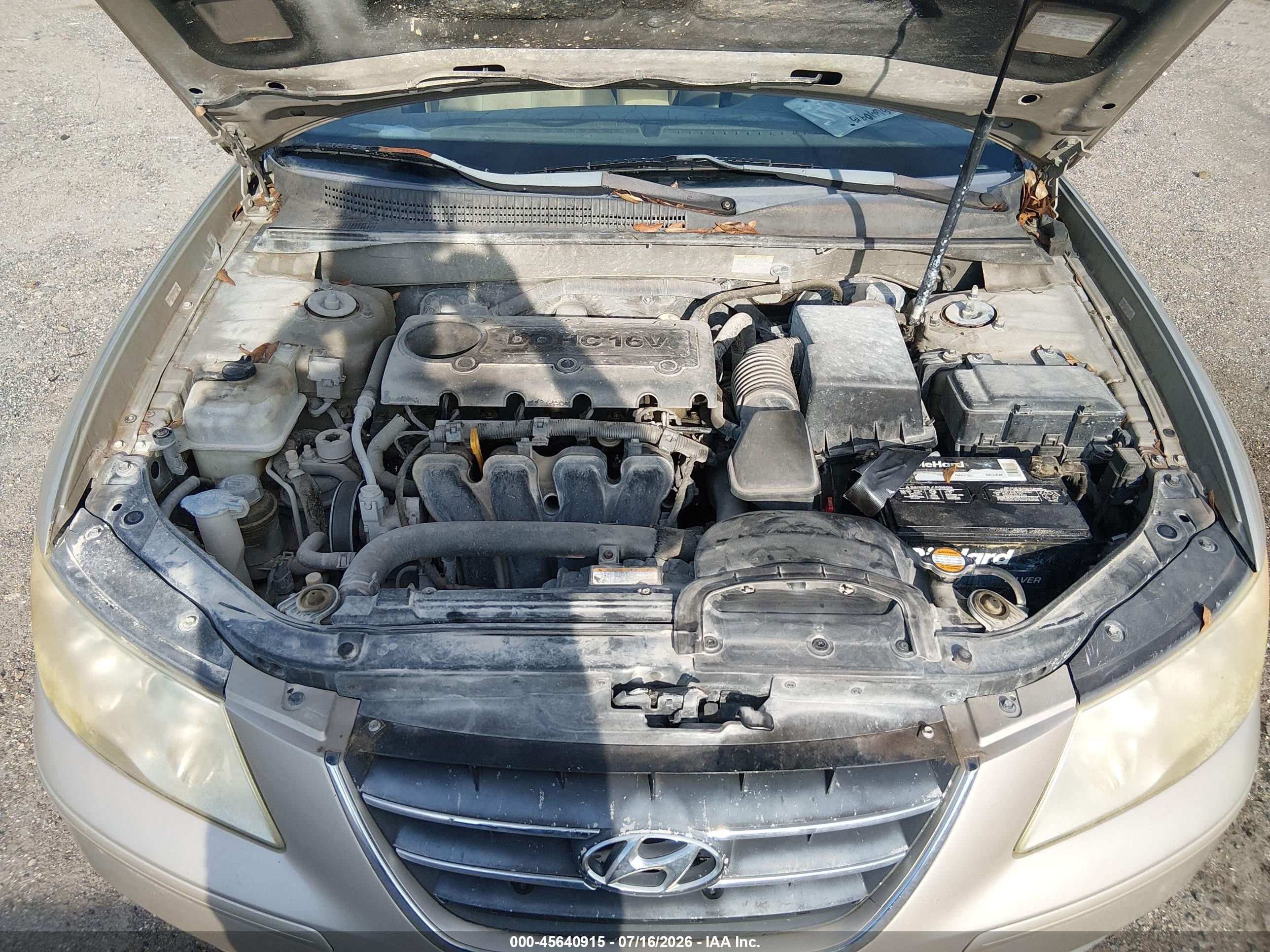 2009 Hyundai Sonata Gls Beige vin: 5NPET46C49H435142
