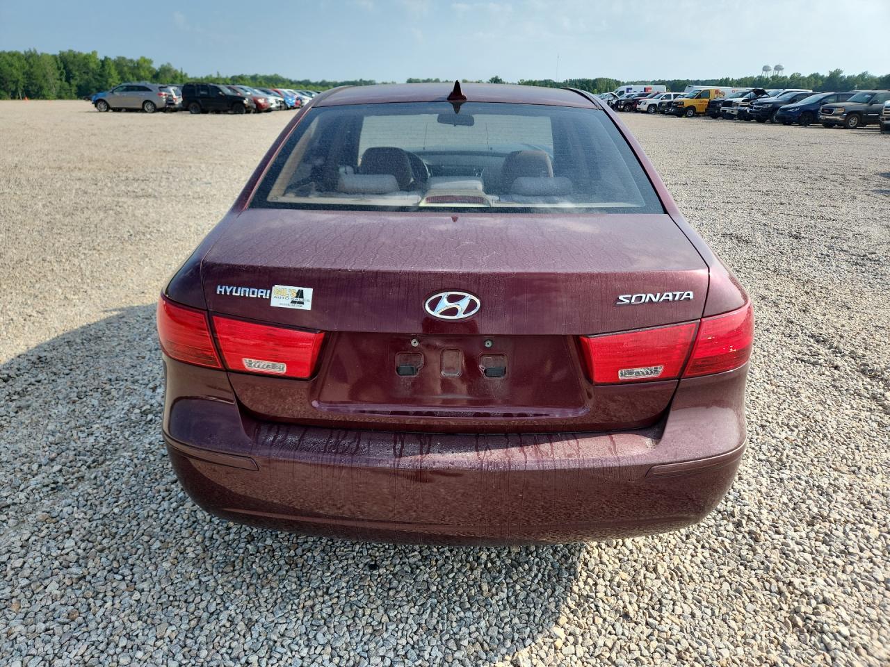 2009 Hyundai Sonata Gls Burgundy vin: 5NPET46C49H439109