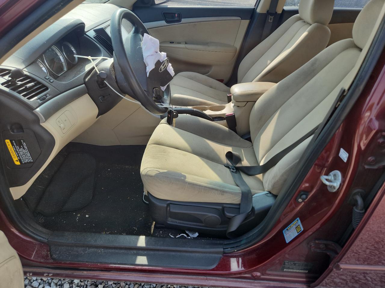 2009 Hyundai Sonata Gls Burgundy vin: 5NPET46C49H439109