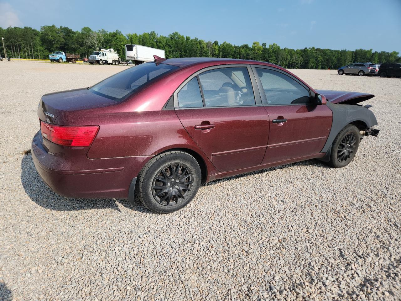 2009 Hyundai Sonata Gls Burgundy vin: 5NPET46C49H439109