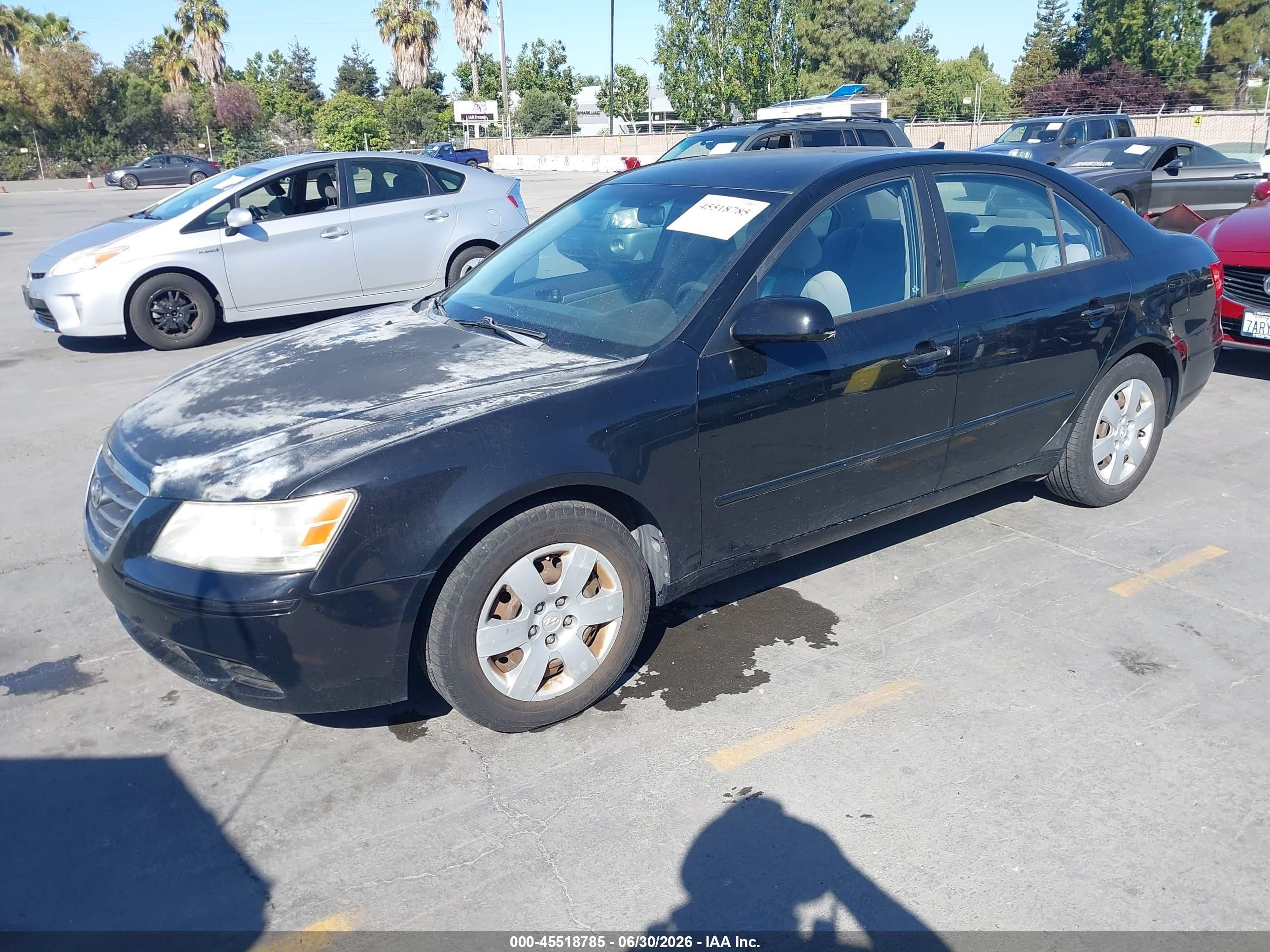 2009 Hyundai Sonata Gls Black vin: 5NPET46C49H447887