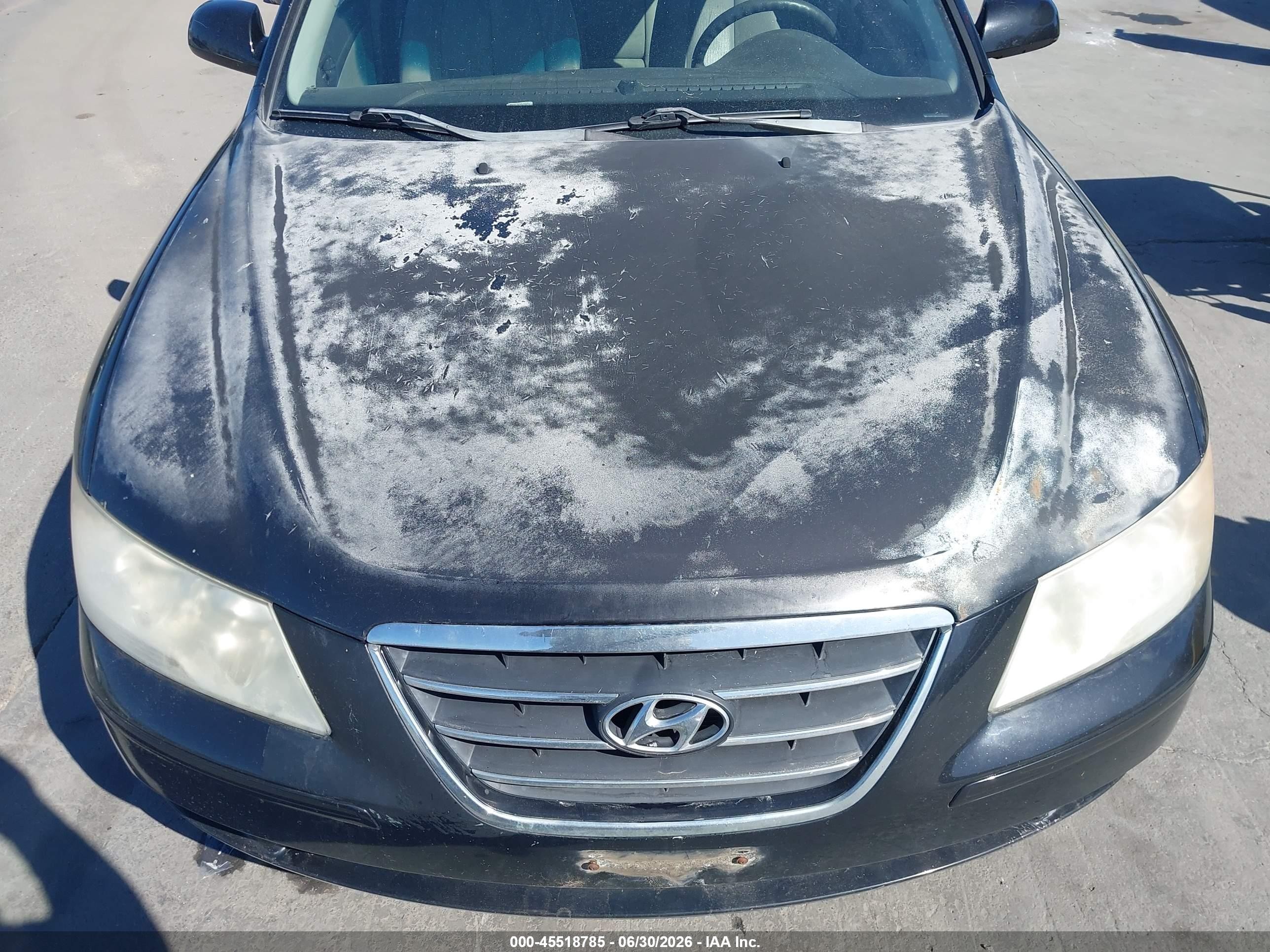 2009 Hyundai Sonata Gls Black vin: 5NPET46C49H447887