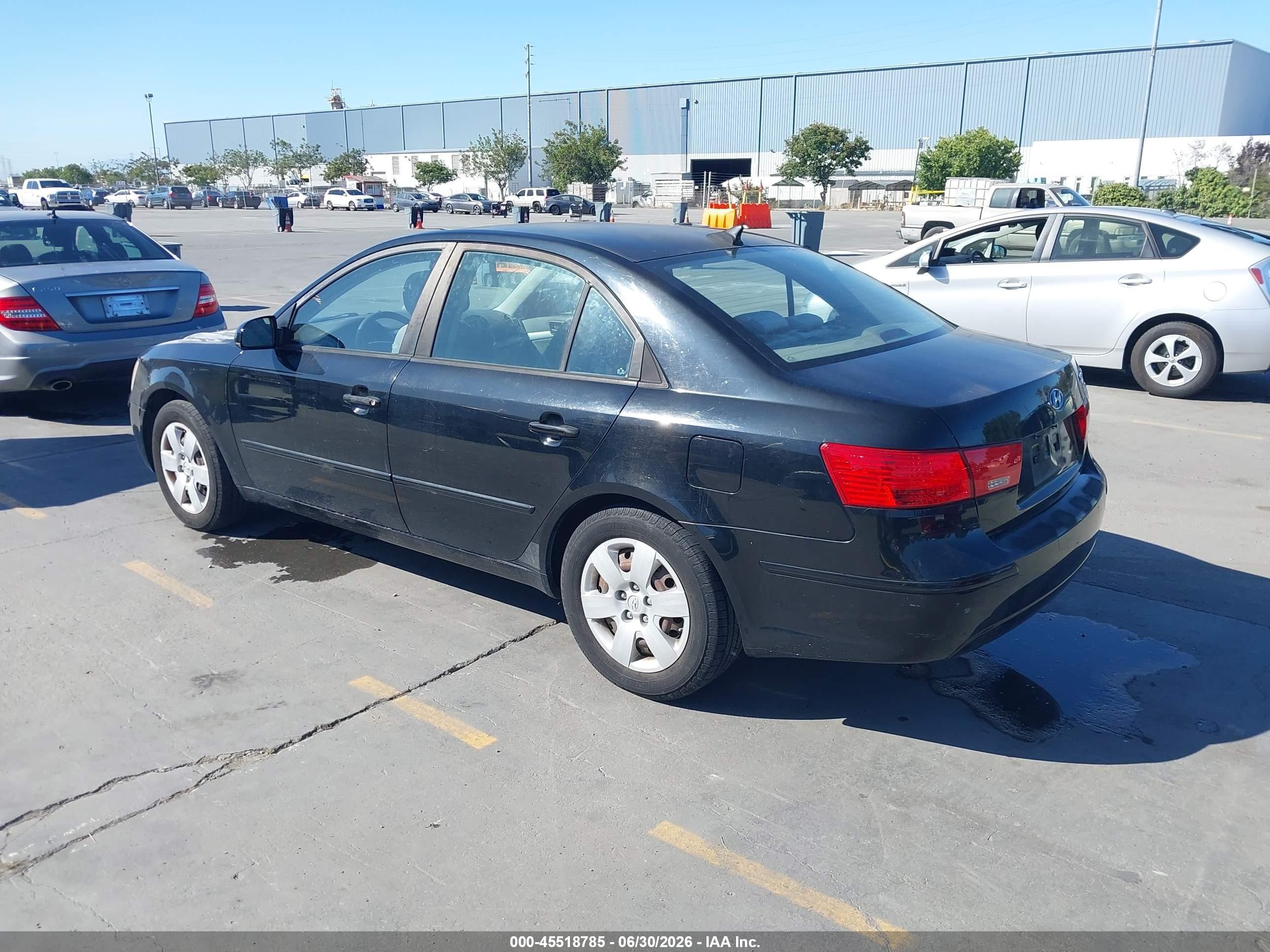 2009 Hyundai Sonata Gls Black vin: 5NPET46C49H447887