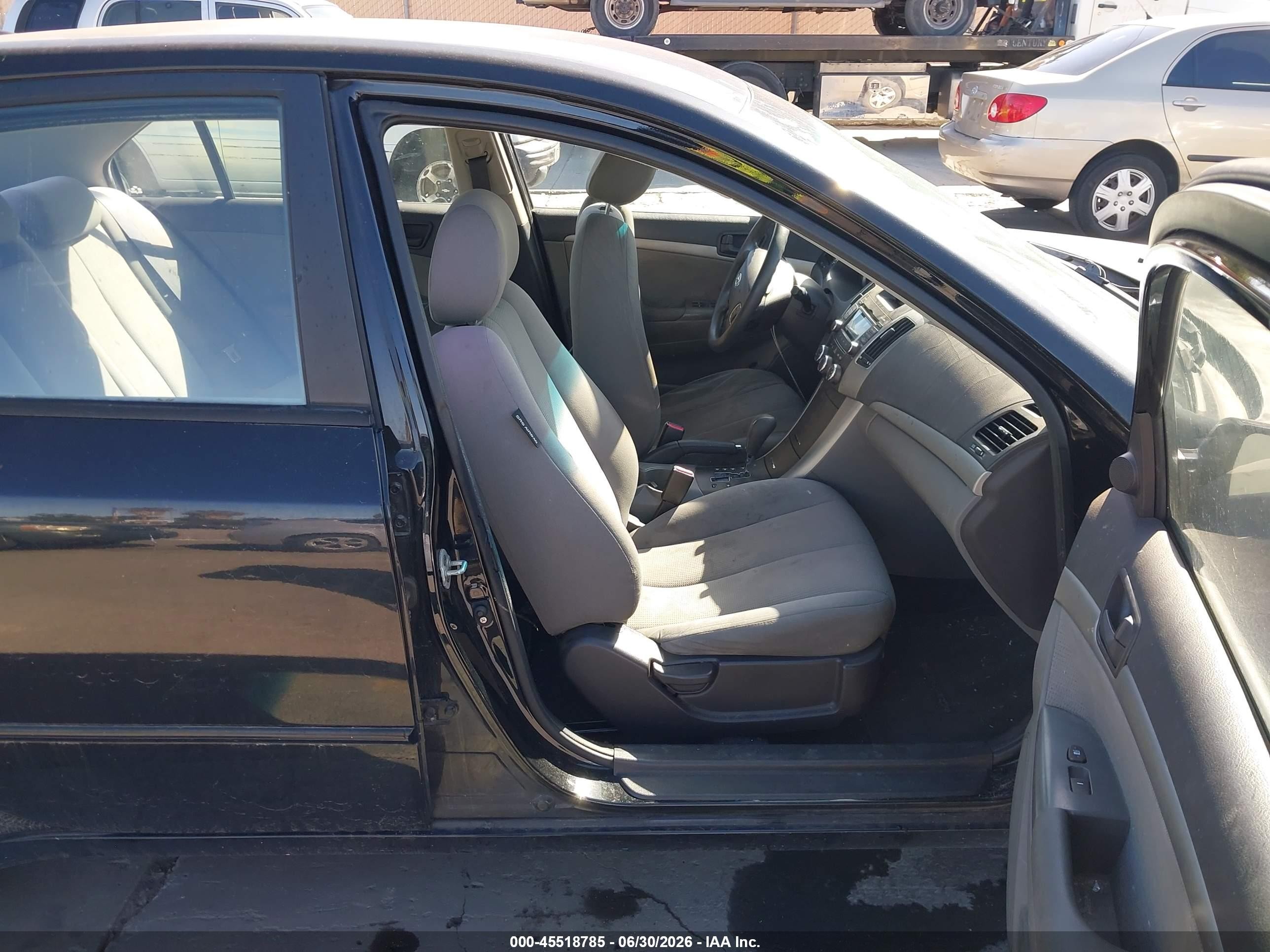 2009 Hyundai Sonata Gls Black vin: 5NPET46C49H447887