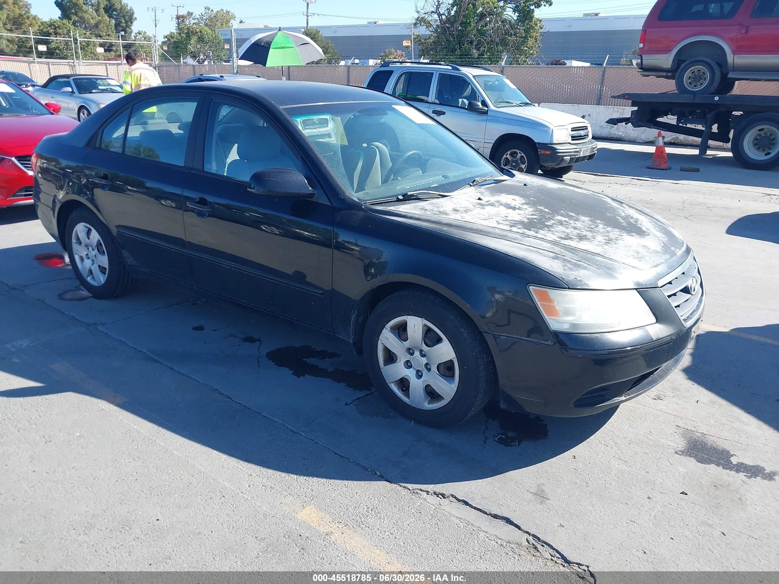 2009 Hyundai Sonata Gls Black vin: 5NPET46C49H447887