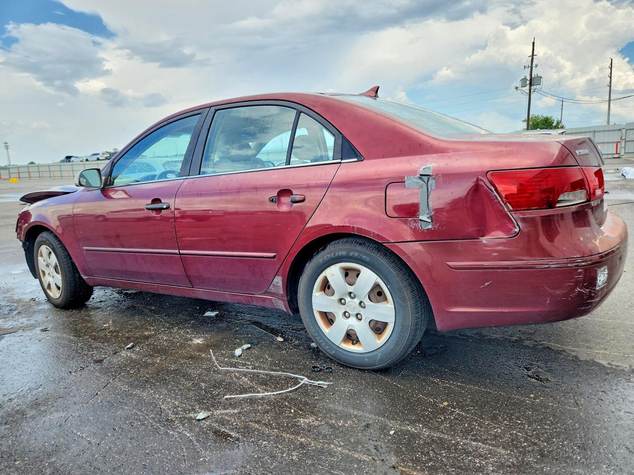 2009 Hyundai Sonata Gls Бордовый vin: 5NPET46C49H467539