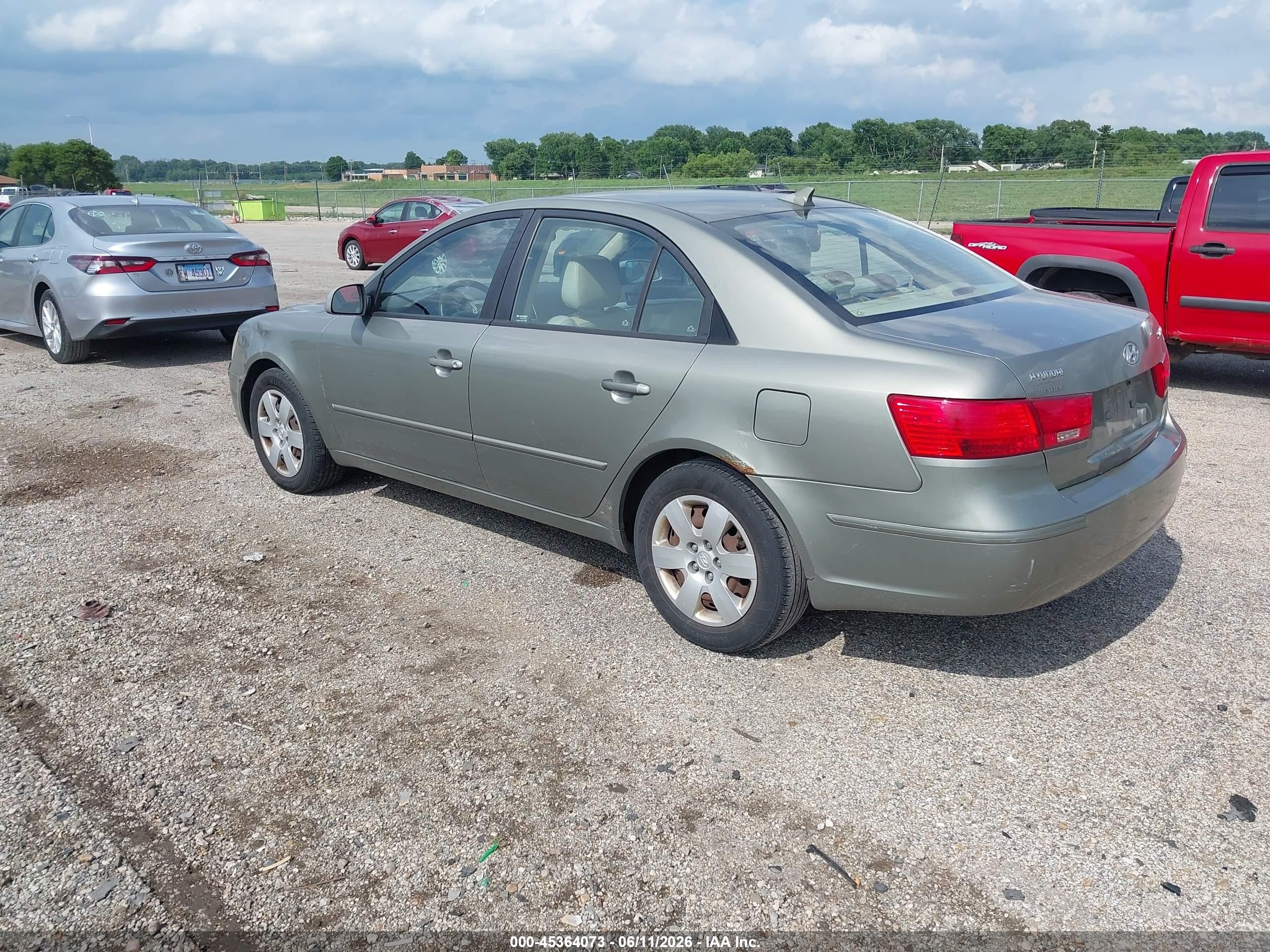 2009 Hyundai Sonata Gls Gray vin: 5NPET46C49H476905