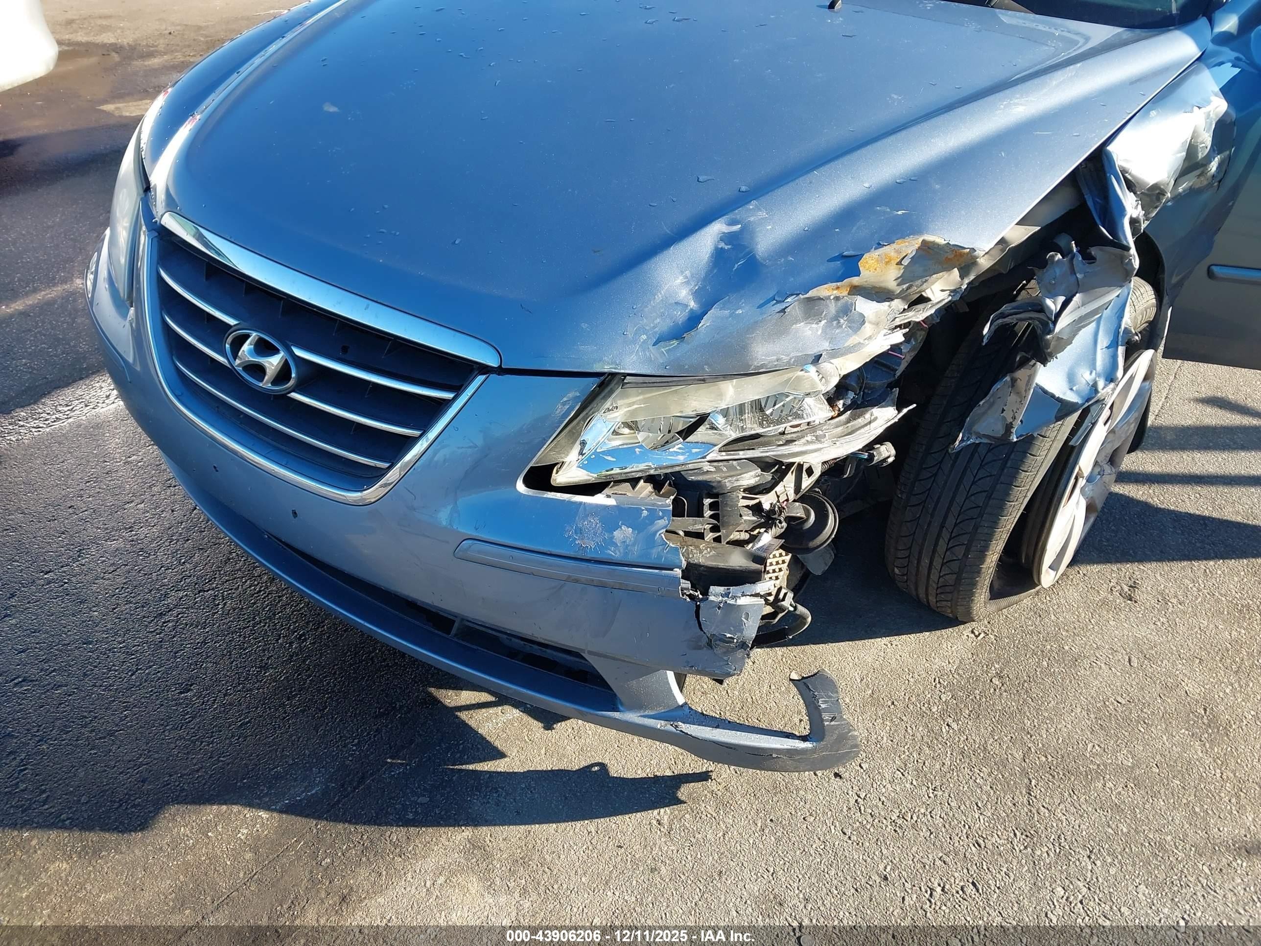 2009 Hyundai Sonata Gls Blue vin: 5NPET46C49H494787