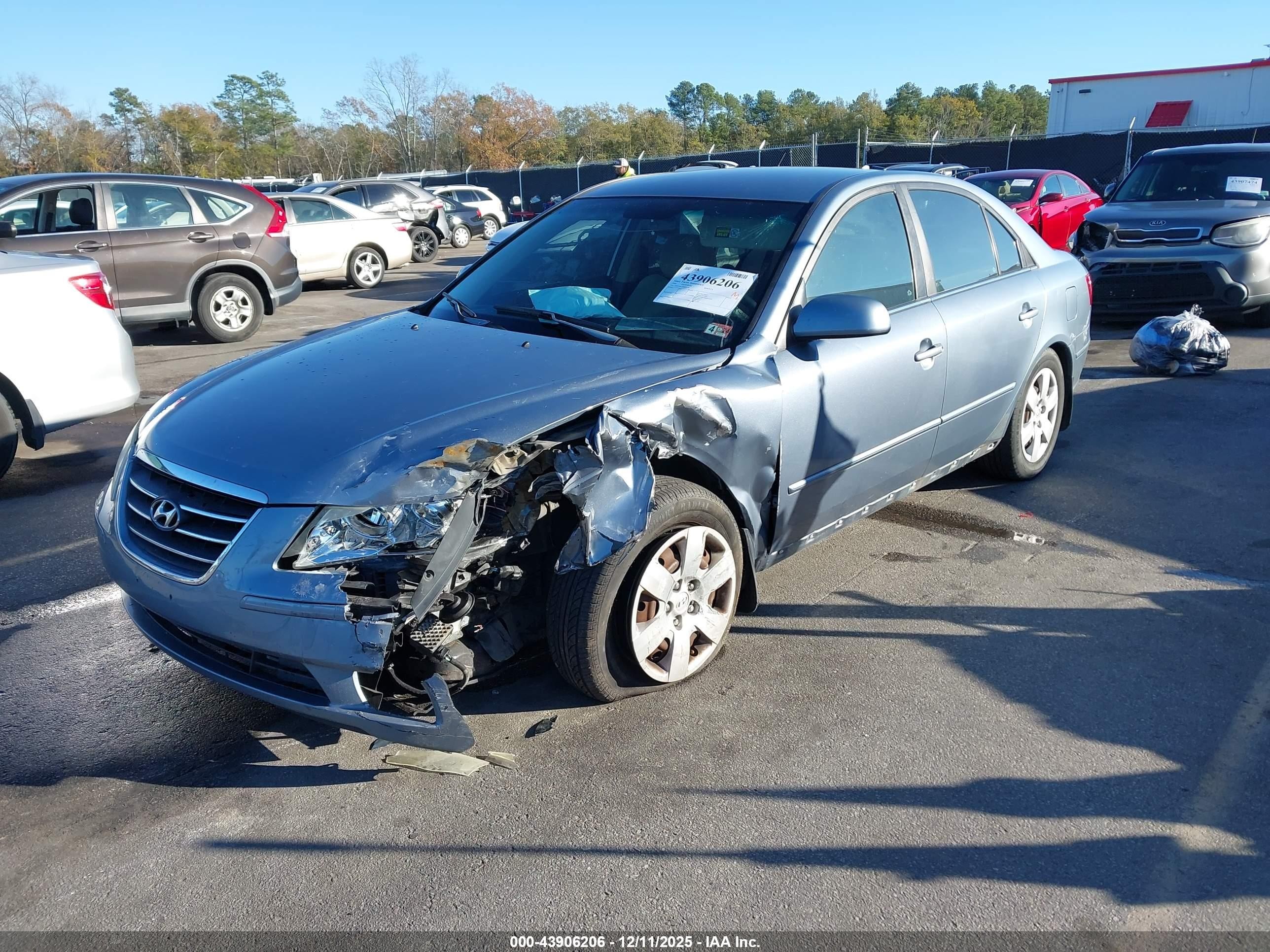 2009 Hyundai Sonata Gls Blue vin: 5NPET46C49H494787