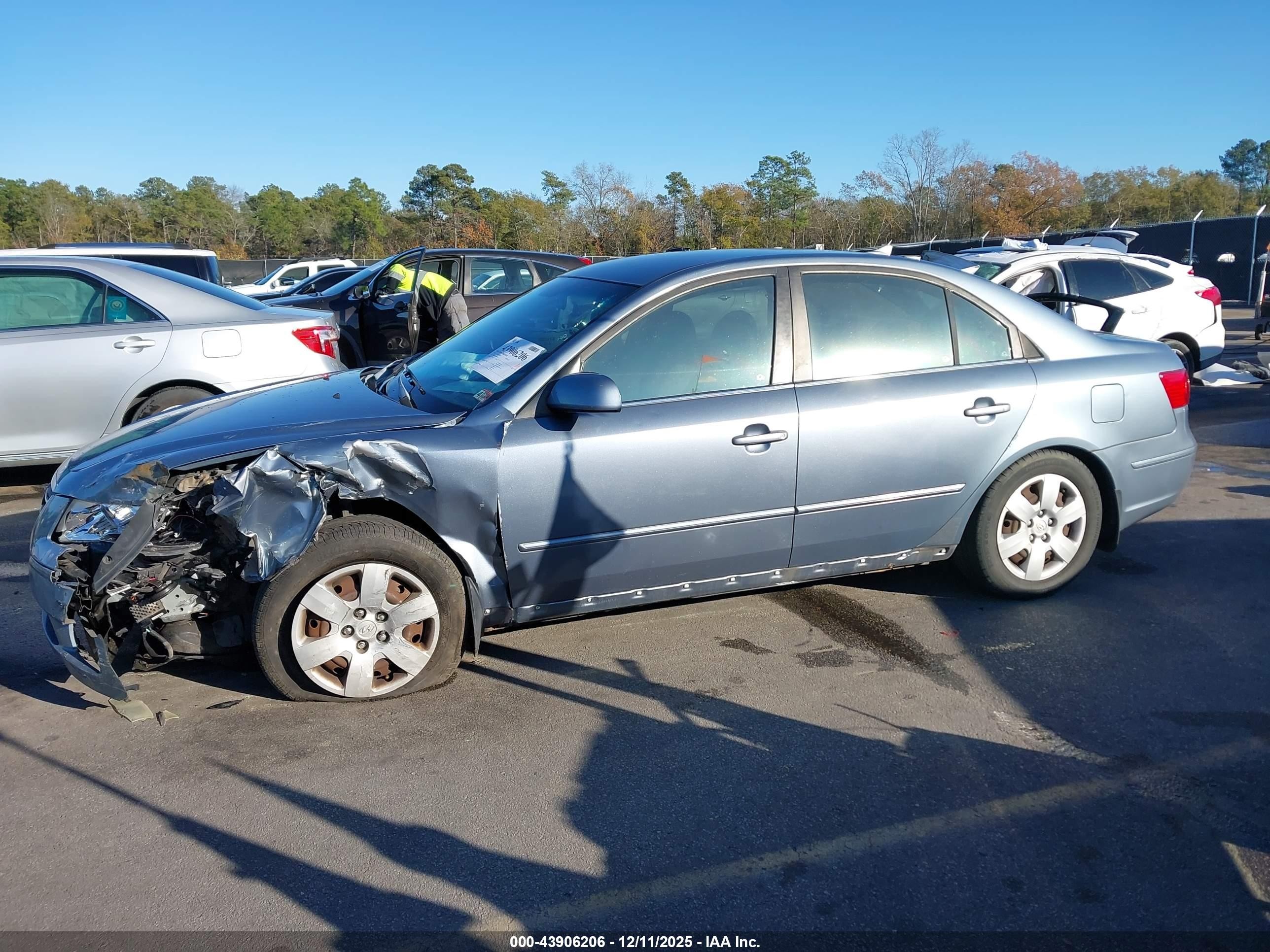2009 Hyundai Sonata Gls Blue vin: 5NPET46C49H494787