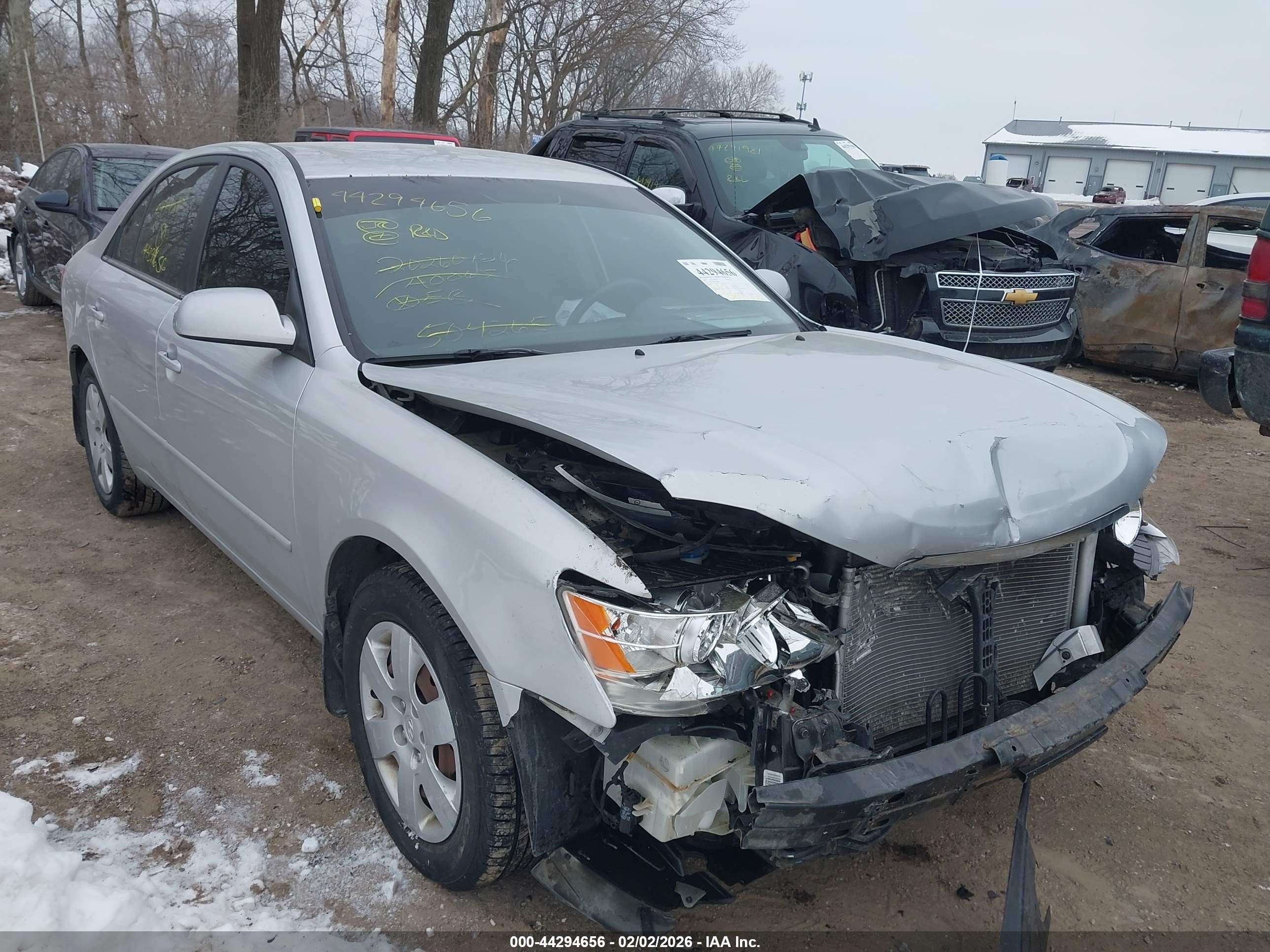 2009 Hyundai Sonata Gls Silver vin: 5NPET46C49H504265