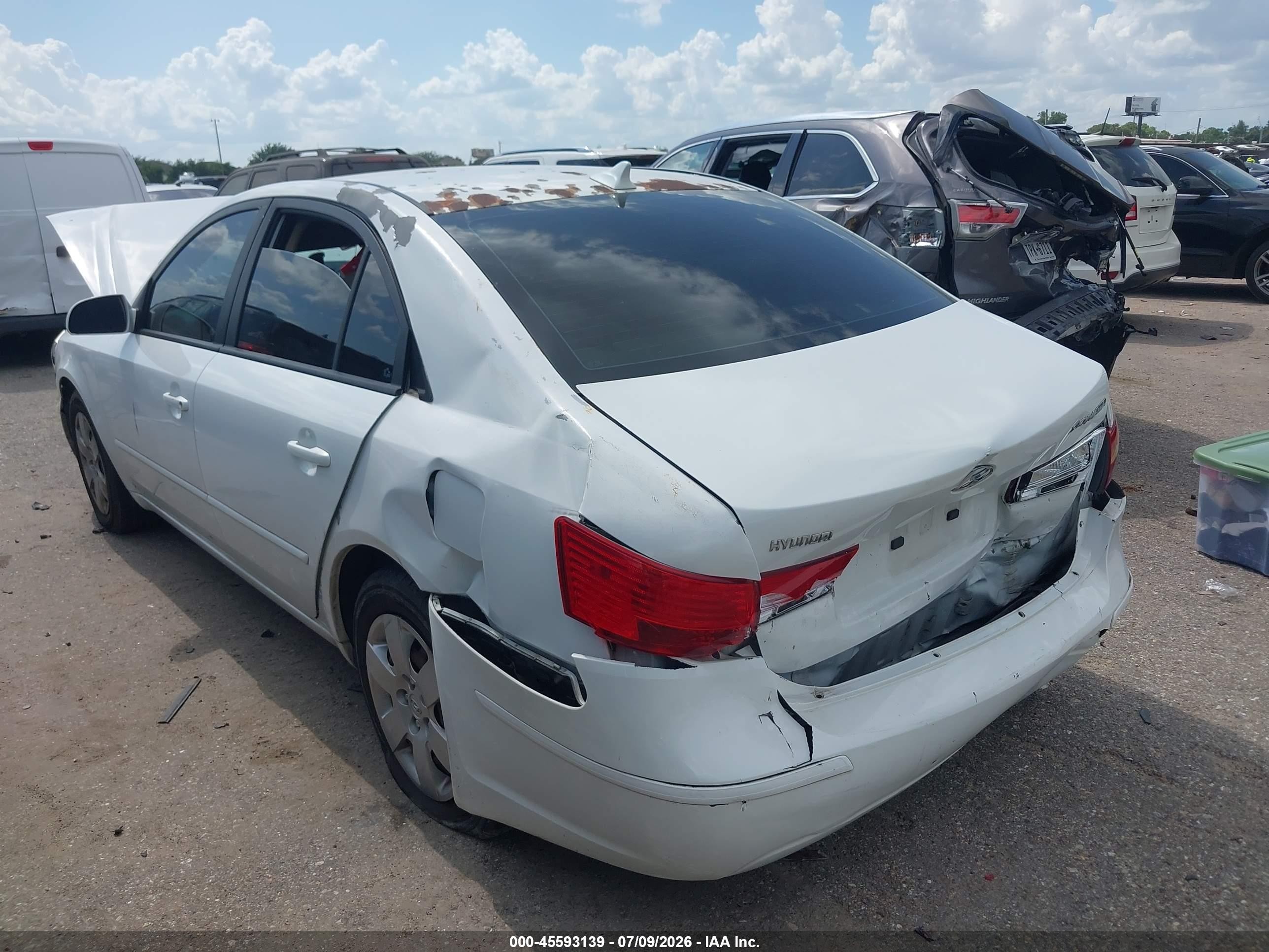 2009 Hyundai Sonata Gls Белый vin: 5NPET46C49H505965
