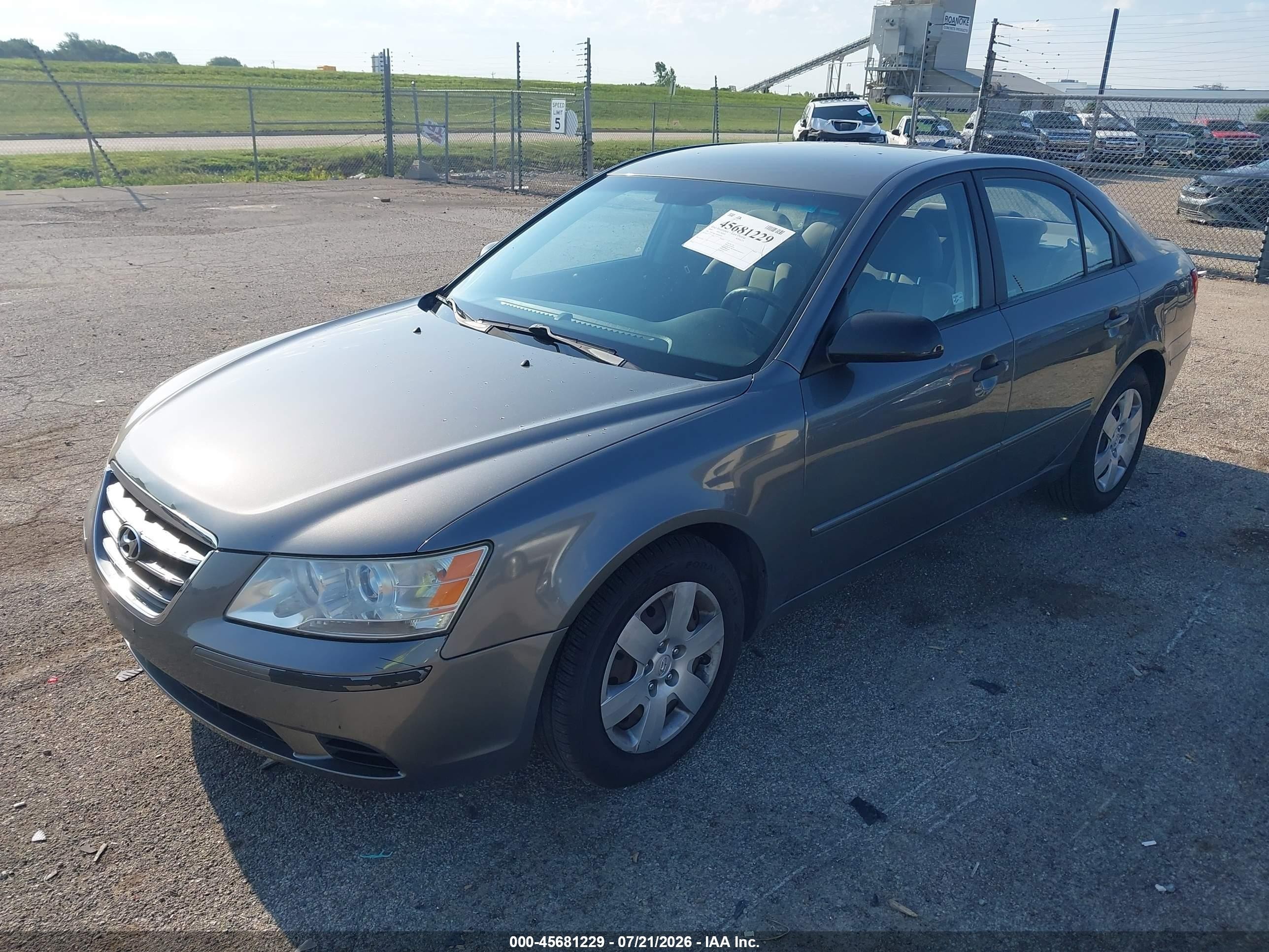 2009 Hyundai Sonata Gls Gray vin: 5NPET46C49H520305