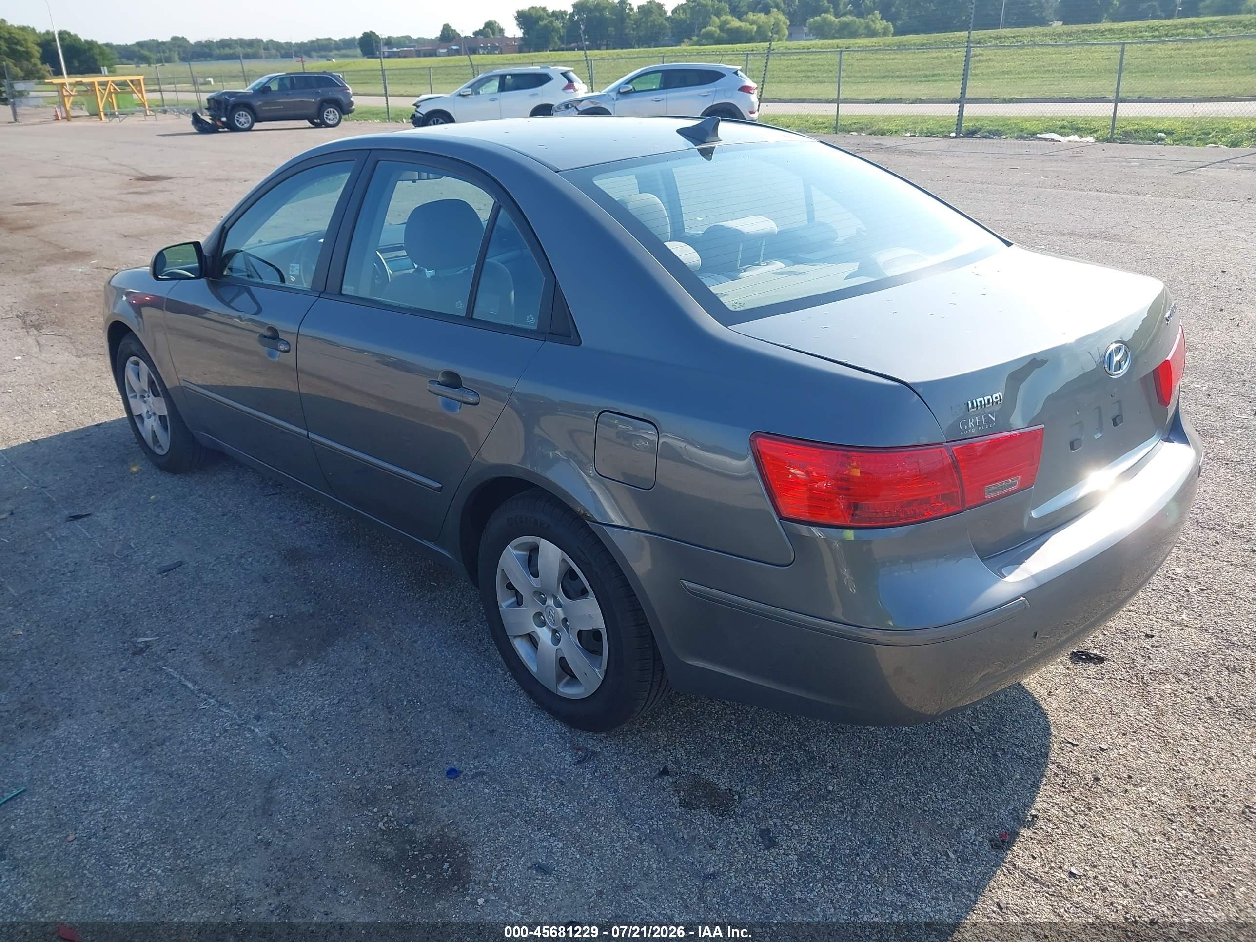 2009 Hyundai Sonata Gls Gray vin: 5NPET46C49H520305