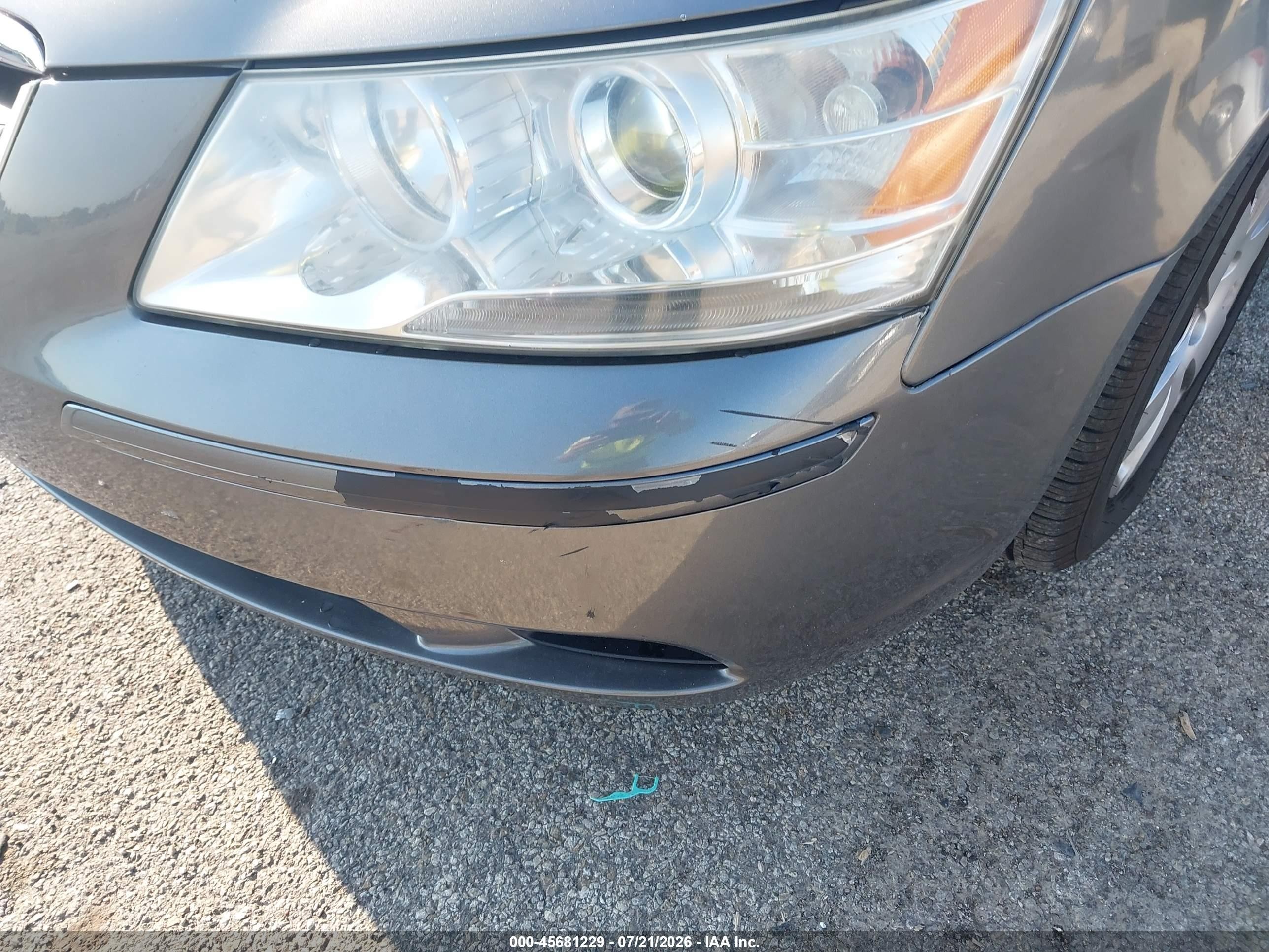 2009 Hyundai Sonata Gls Gray vin: 5NPET46C49H520305