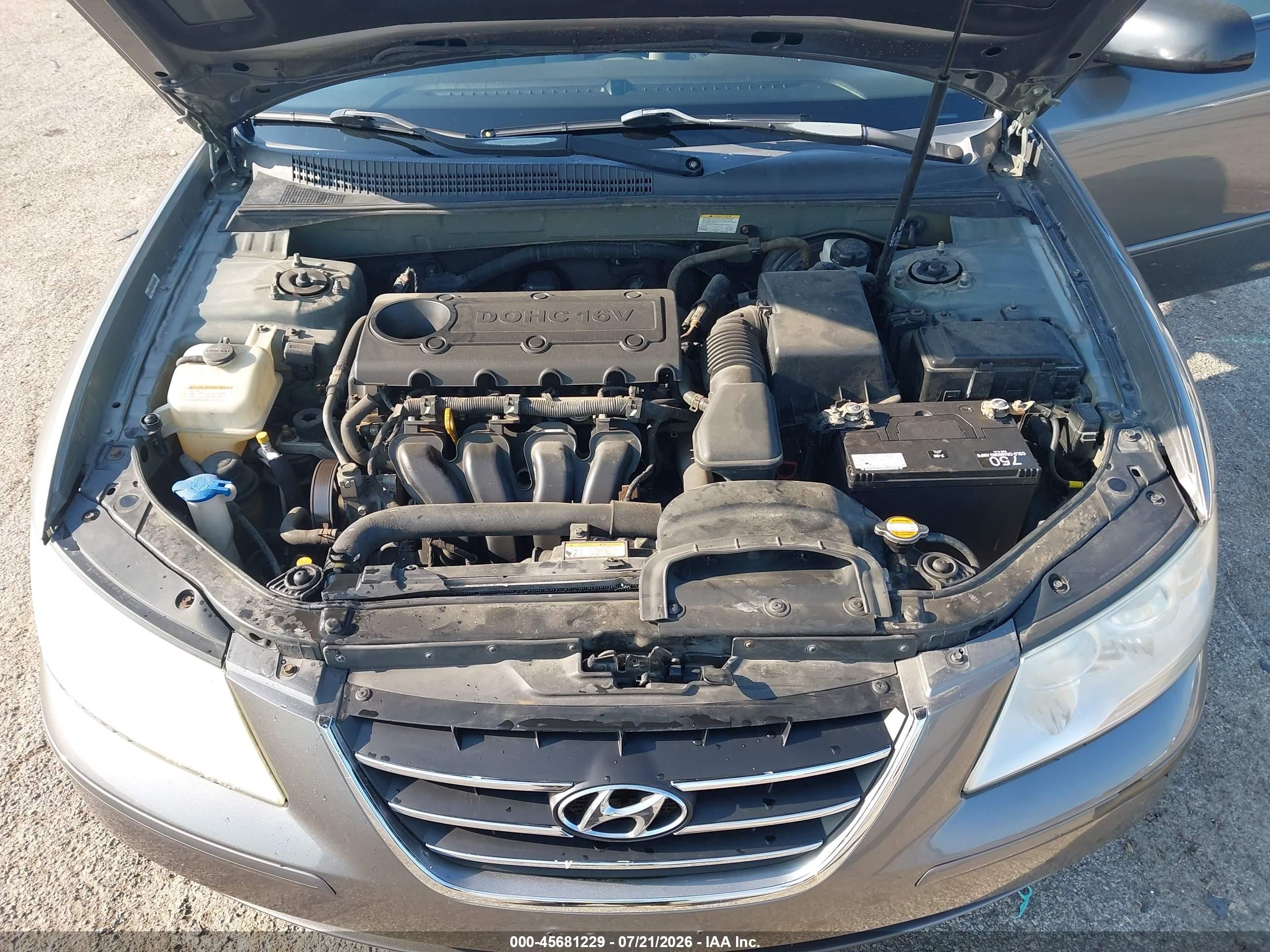 2009 Hyundai Sonata Gls Gray vin: 5NPET46C49H520305