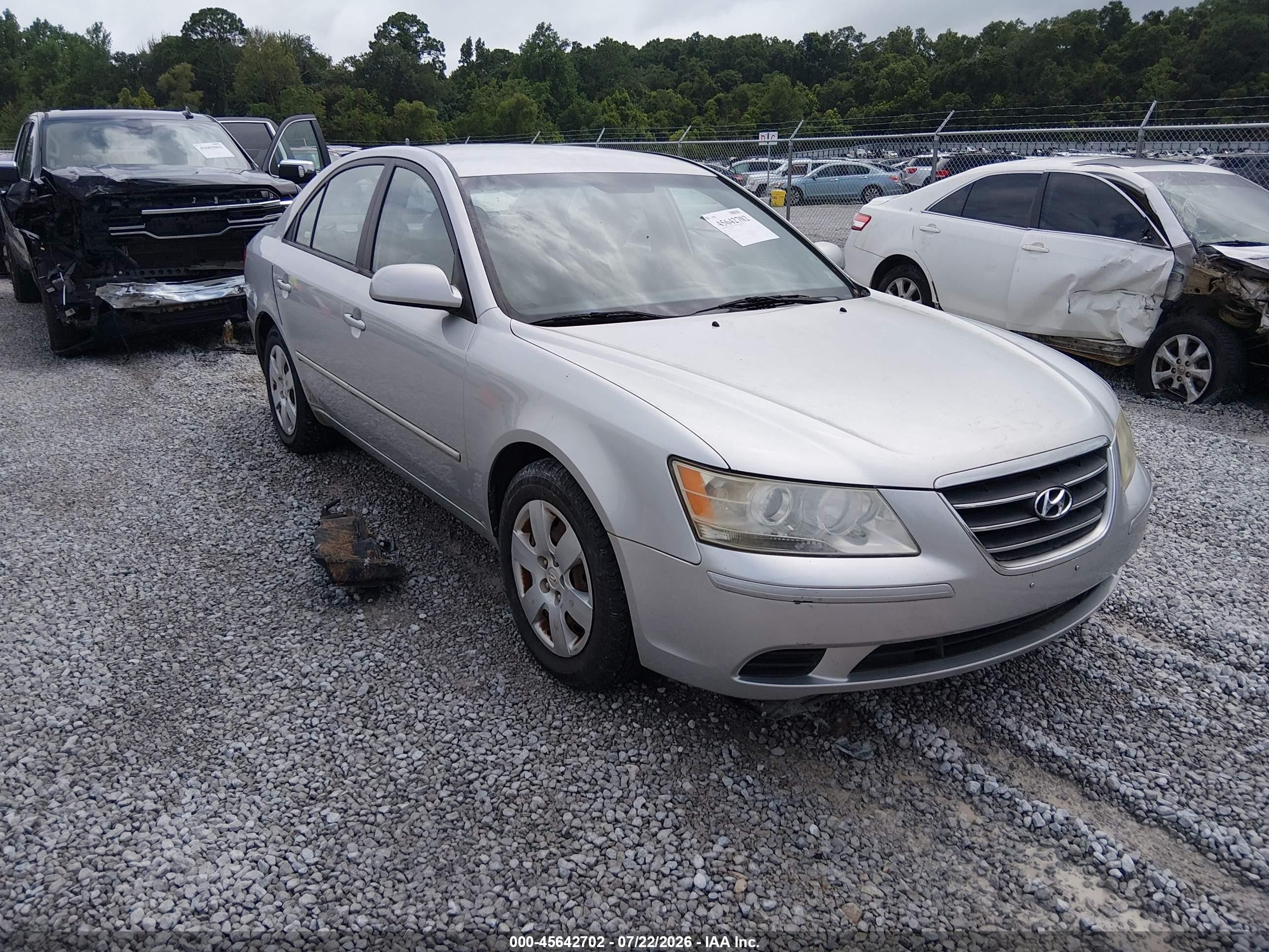 2009 Hyundai Sonata Gls Silver vin: 5NPET46C49H531126