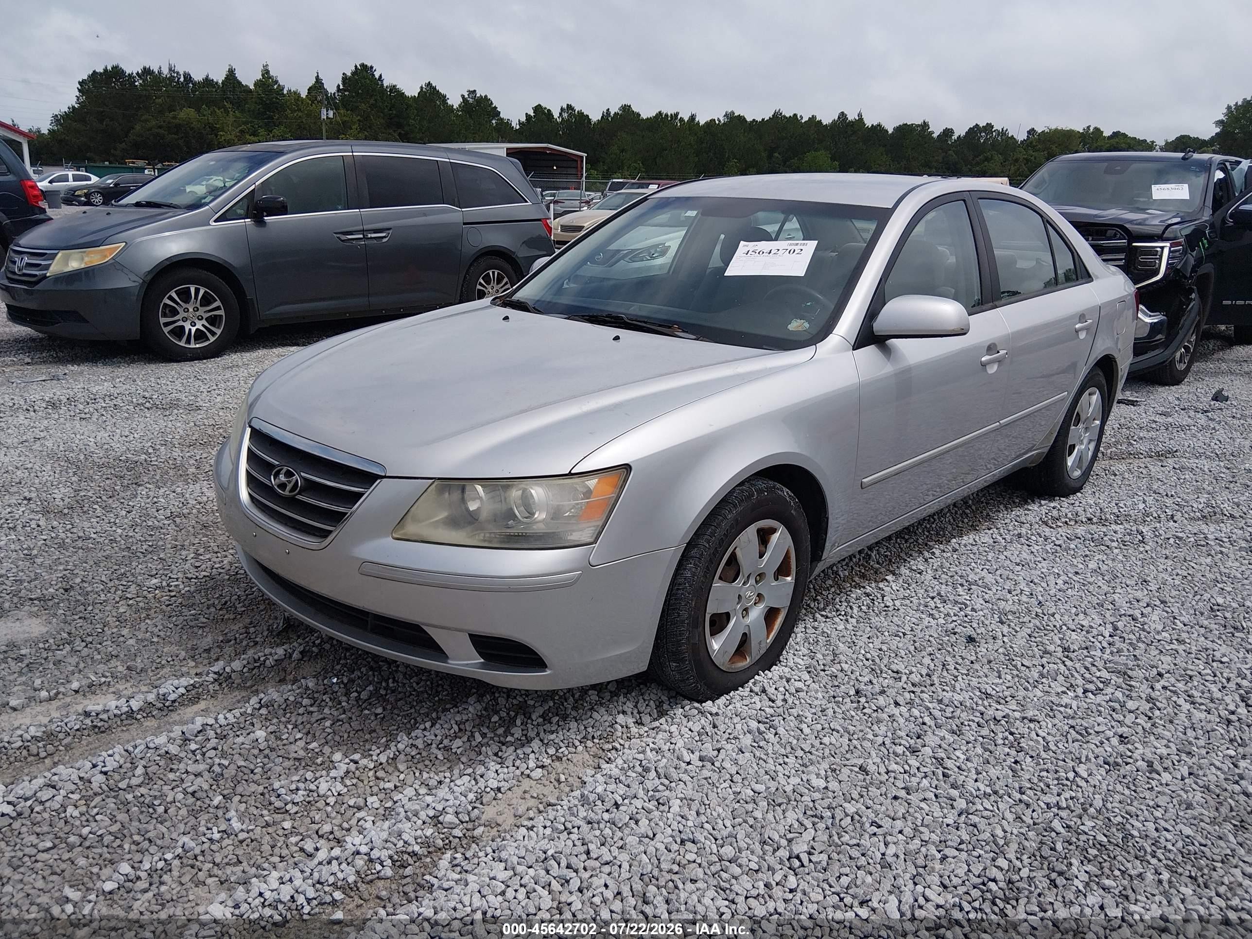 2009 Hyundai Sonata Gls Серебряный vin: 5NPET46C49H531126