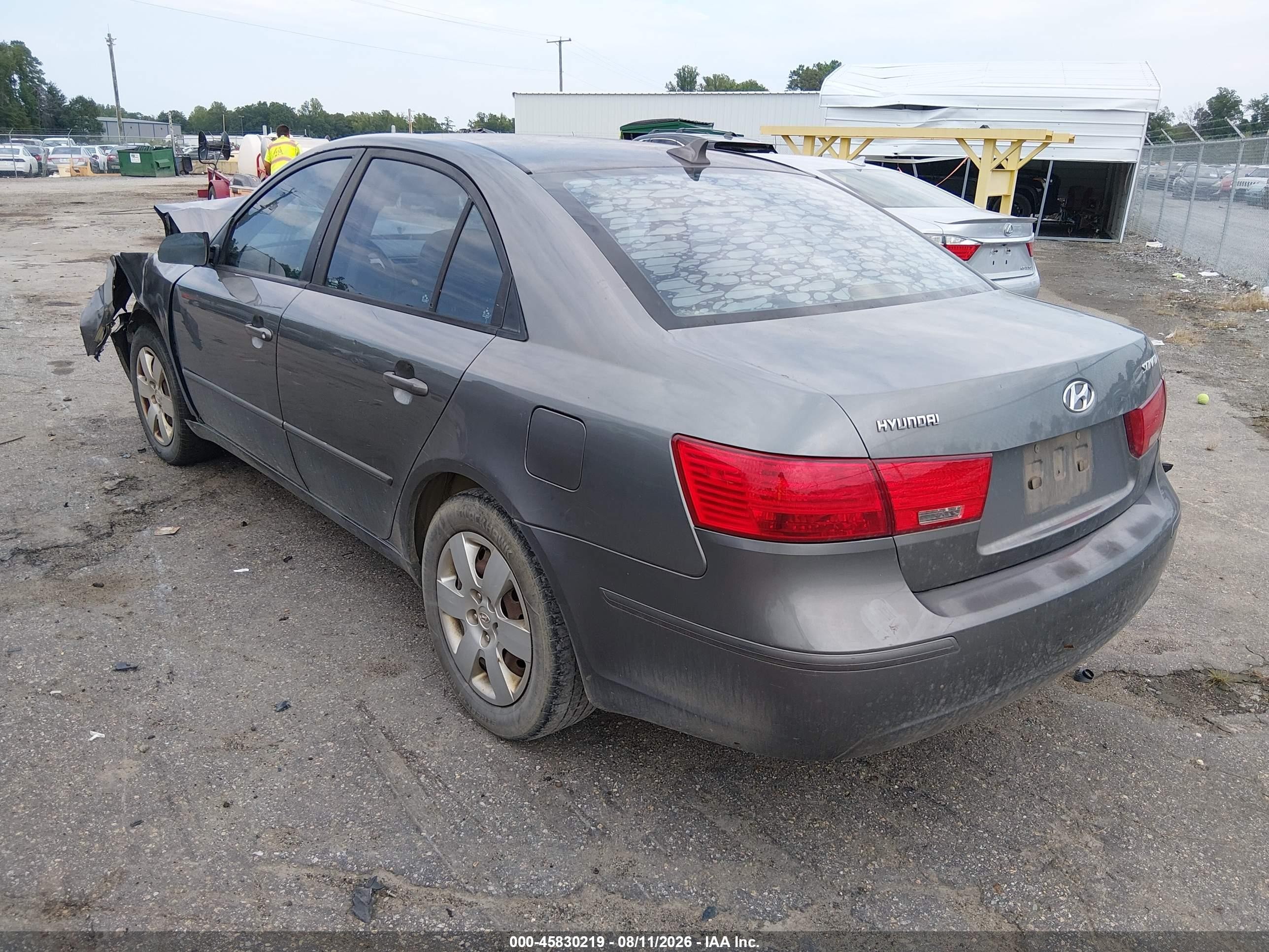 2009 Hyundai Sonata Gls Gray vin: 5NPET46C49H550582