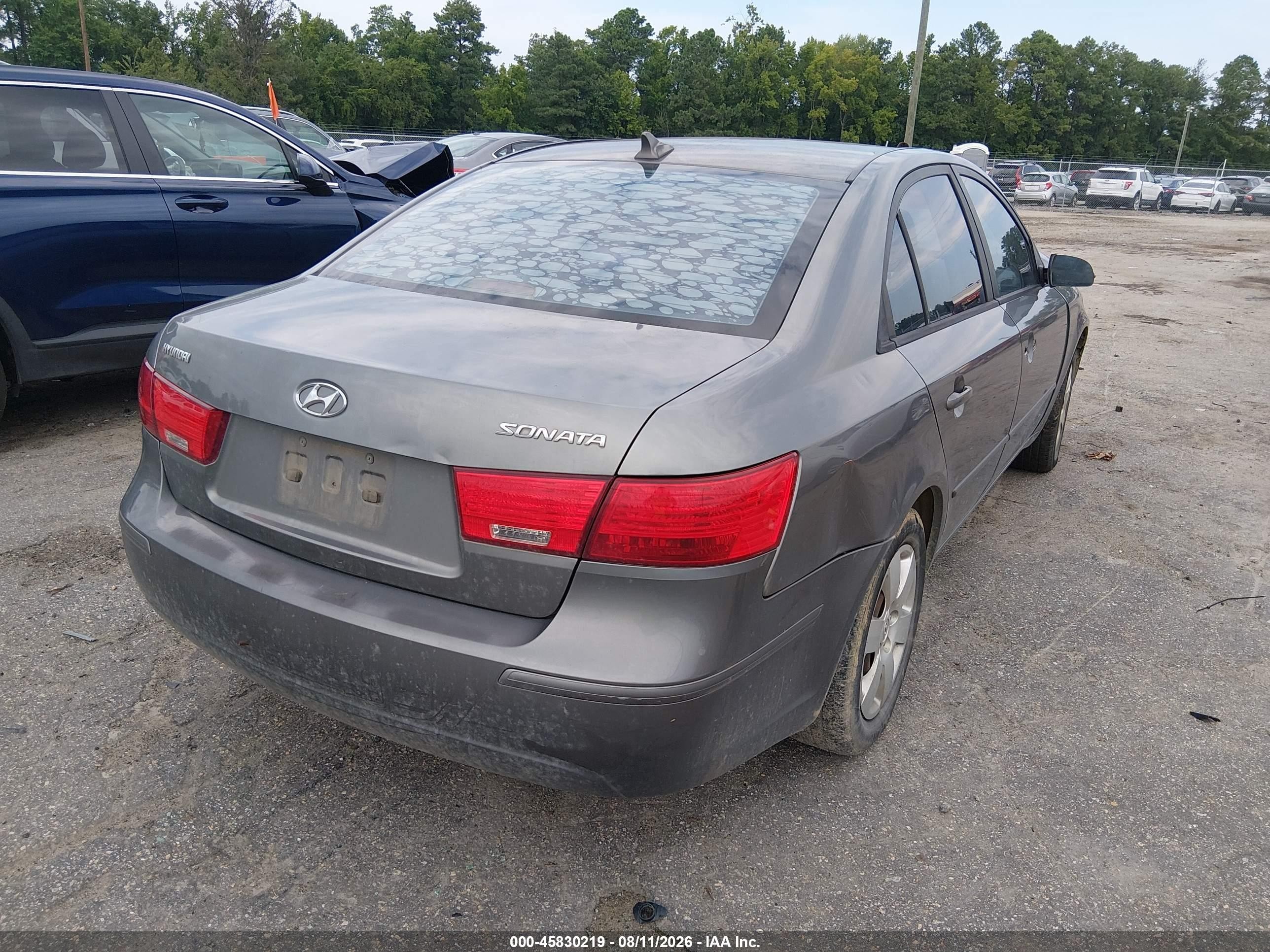 2009 Hyundai Sonata Gls Gray vin: 5NPET46C49H550582