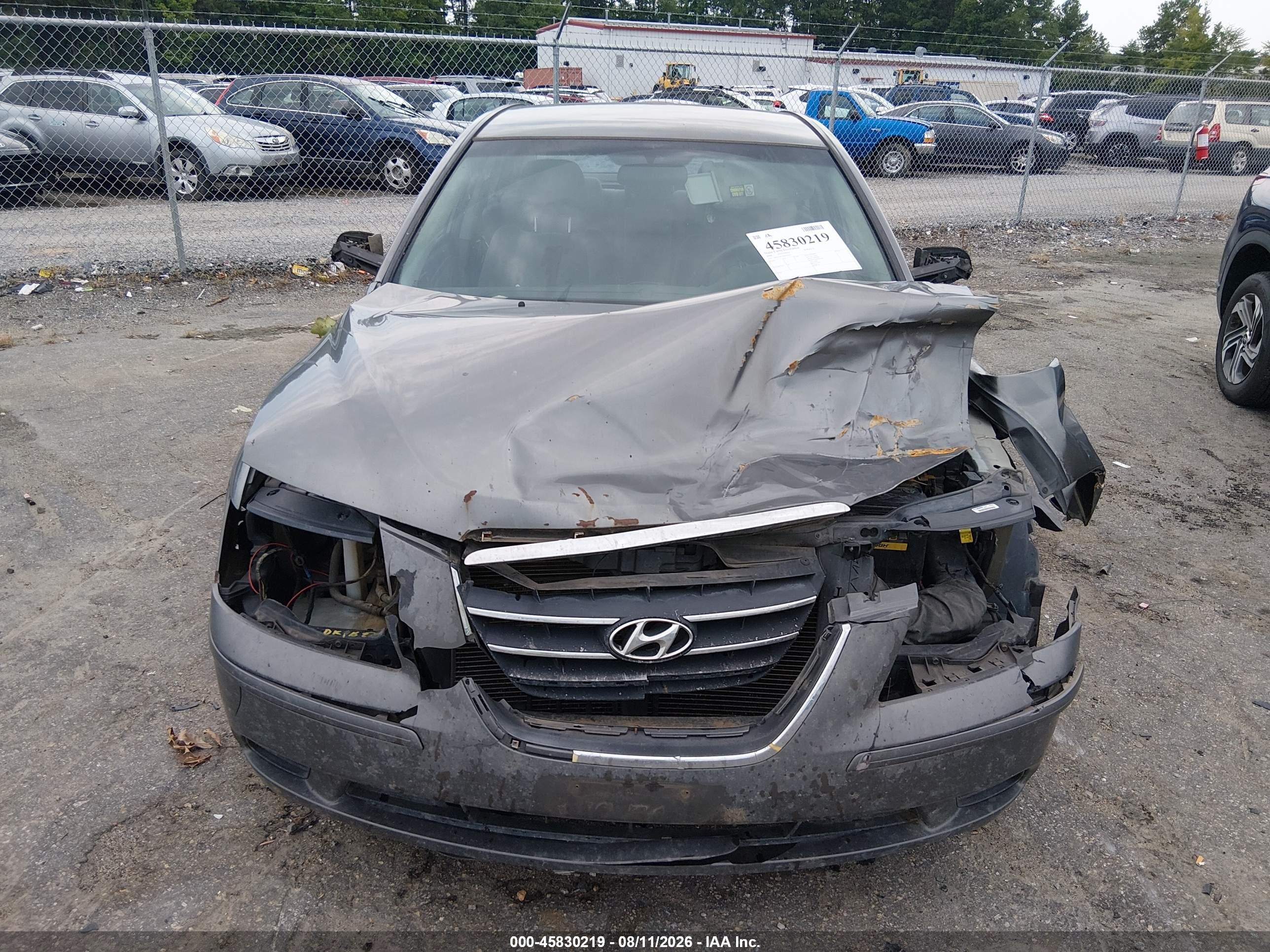 2009 Hyundai Sonata Gls Gray vin: 5NPET46C49H550582