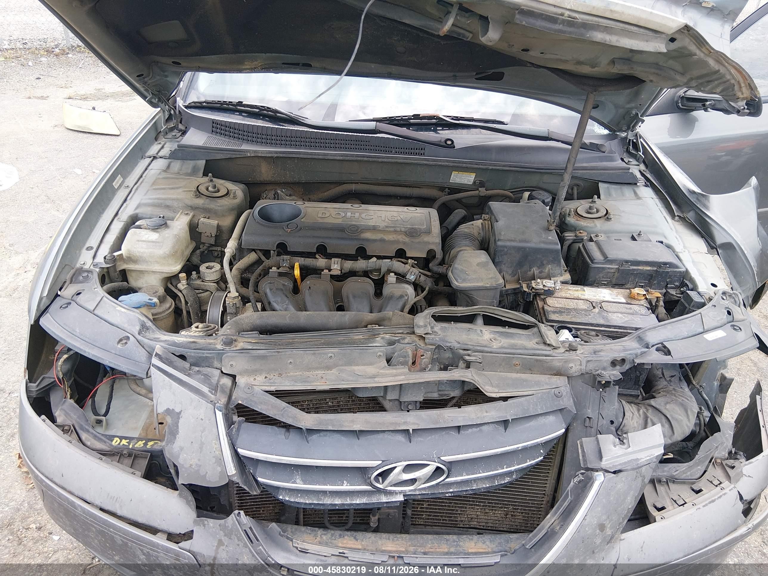 2009 Hyundai Sonata Gls Gray vin: 5NPET46C49H550582