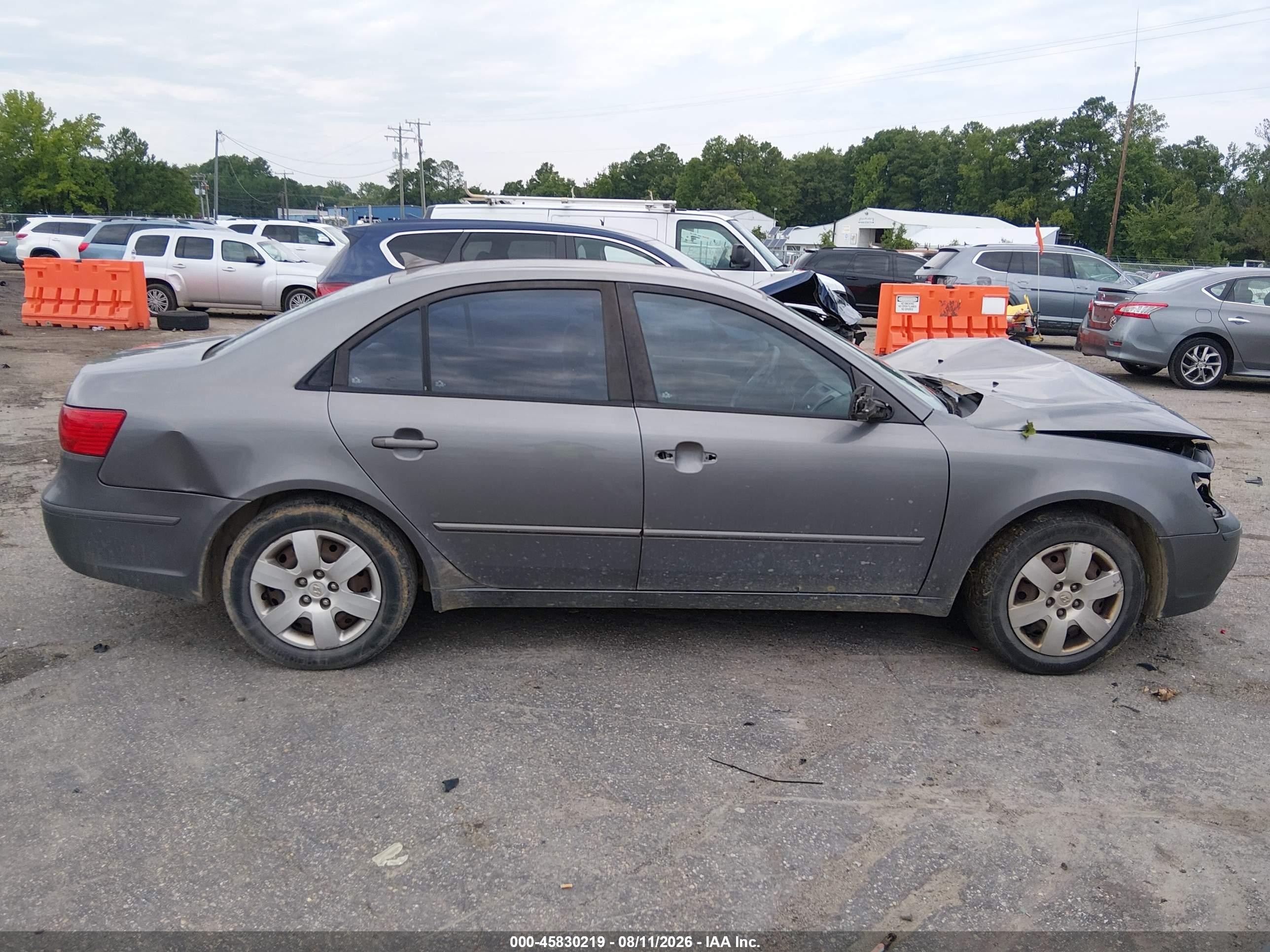 2009 Hyundai Sonata Gls Gray vin: 5NPET46C49H550582
