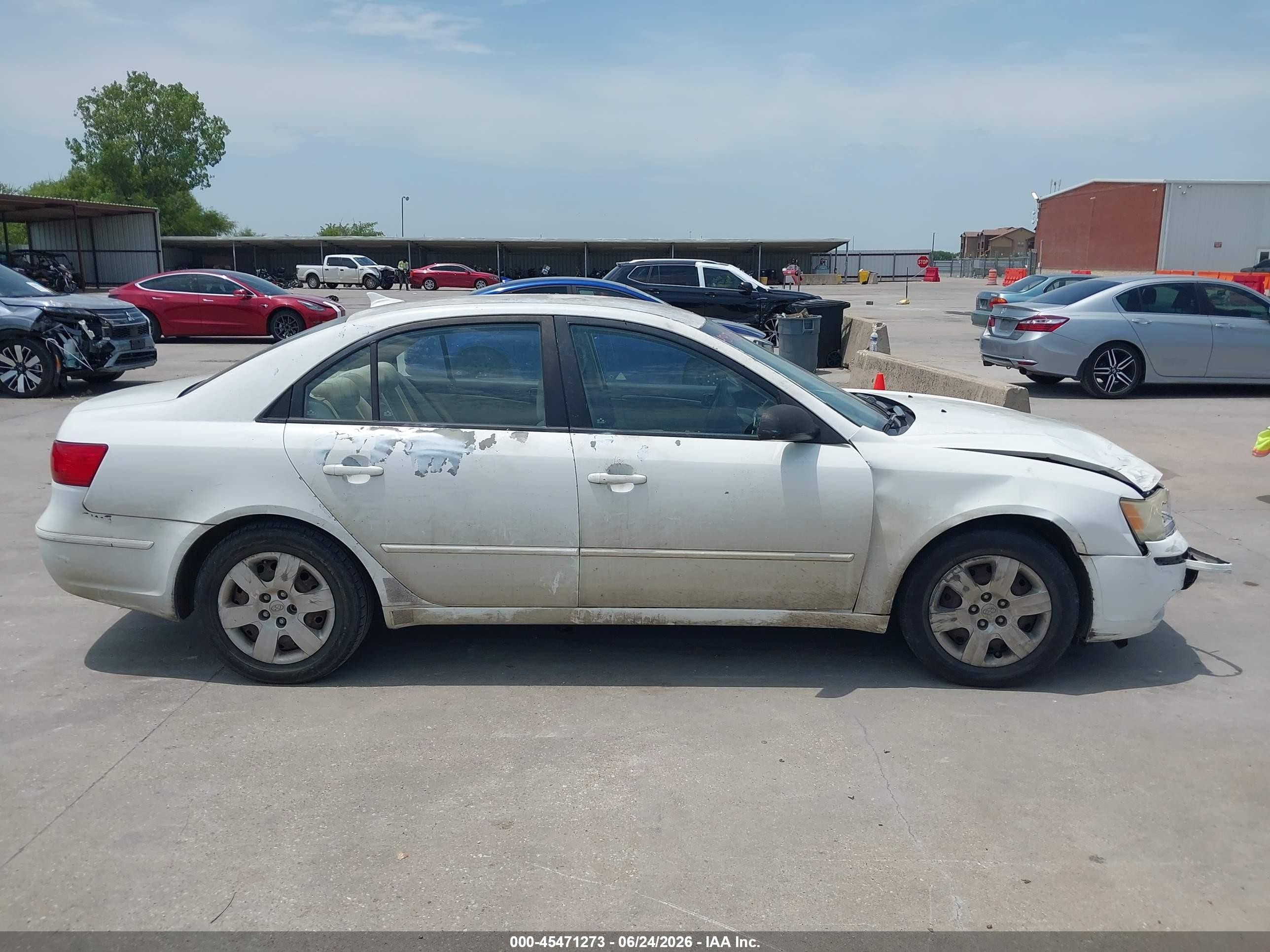 2009 Hyundai Sonata Gls White vin: 5NPET46C49H556964