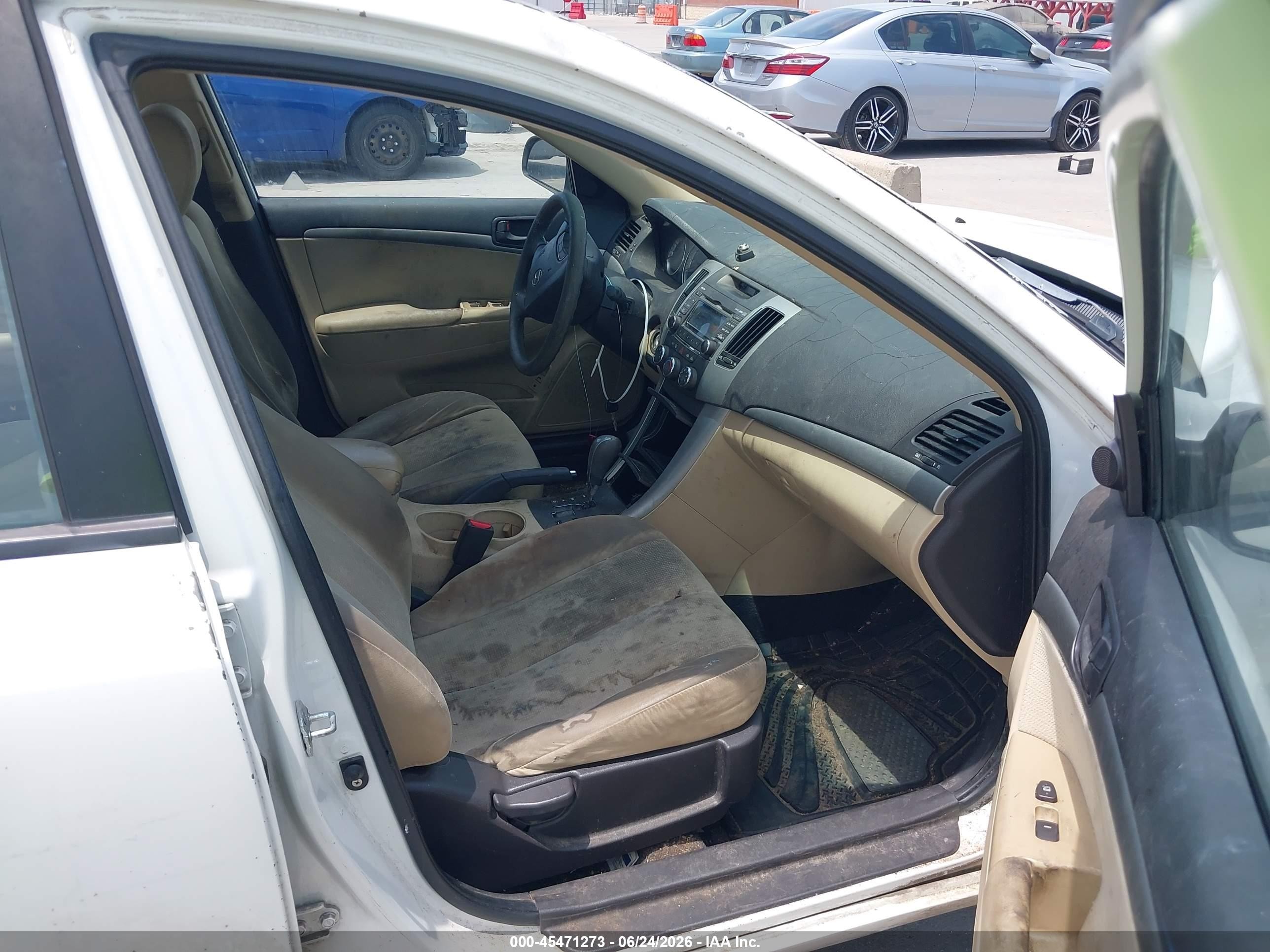 2009 Hyundai Sonata Gls White vin: 5NPET46C49H556964