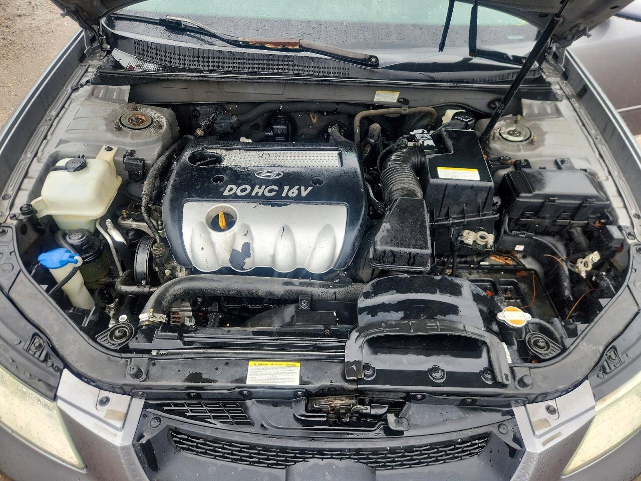 2007 Hyundai Sonata Gls Серебряный vin: 5NPET46C57H196665