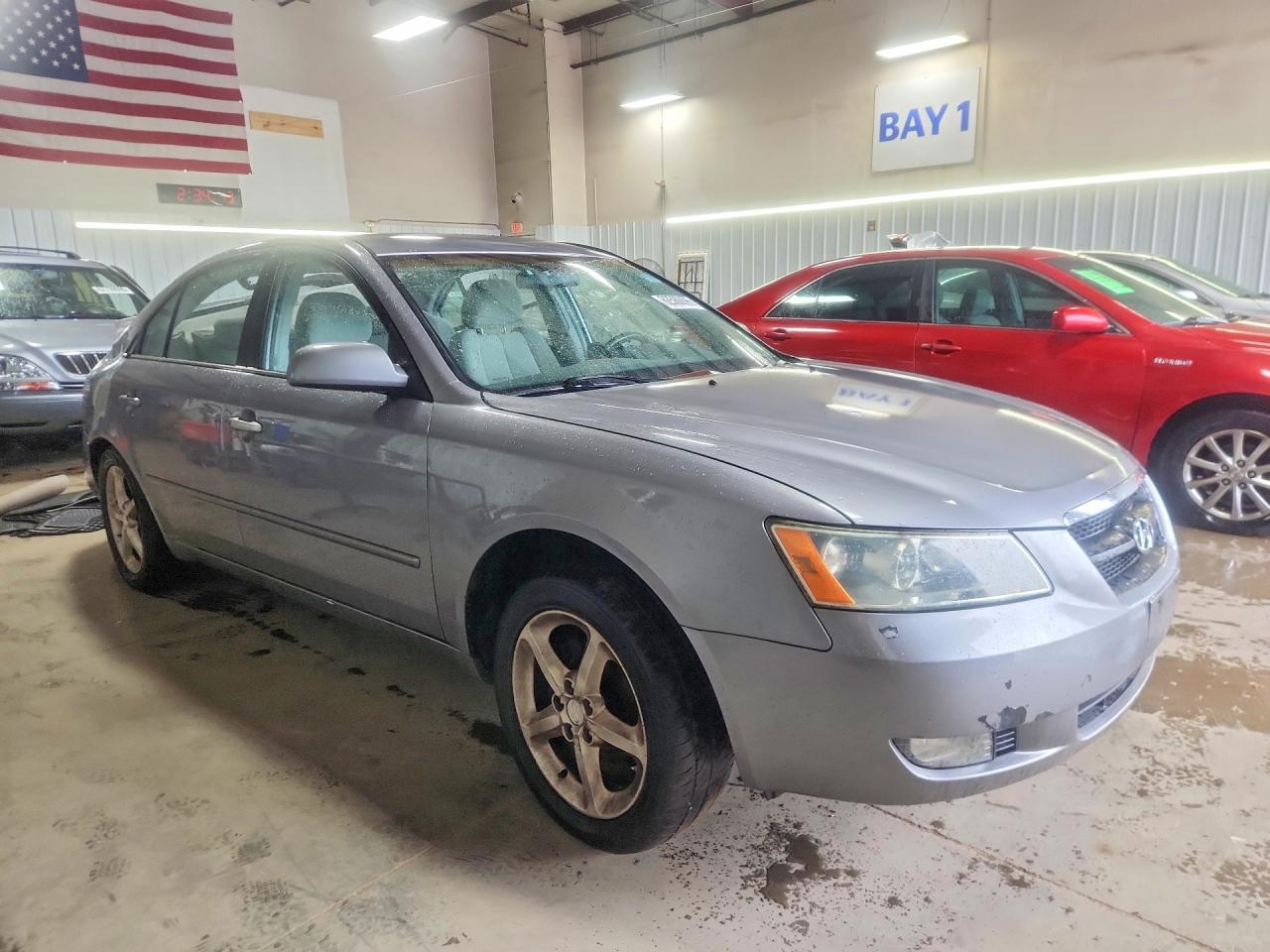 2007 Hyundai Sonata Gls Серебряный vin: 5NPET46C57H196665
