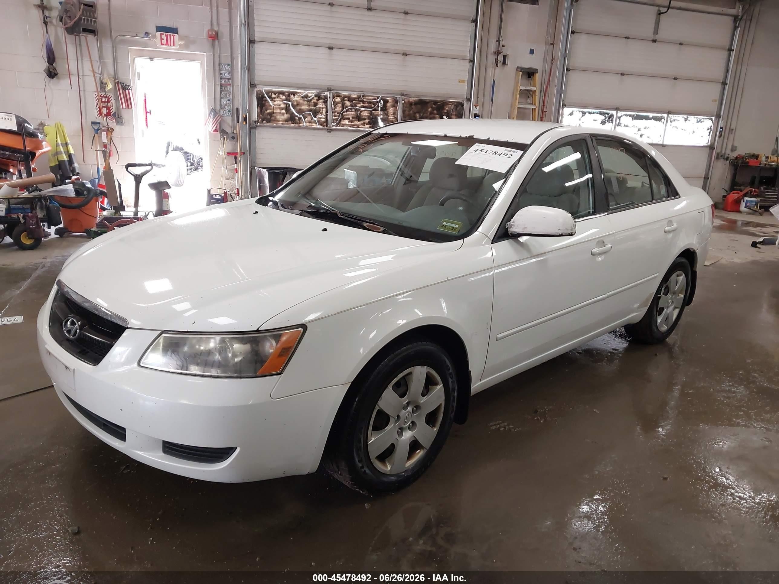 2007 Hyundai Sonata Gls/gls W/xm Белый vin: 5NPET46C57H239143