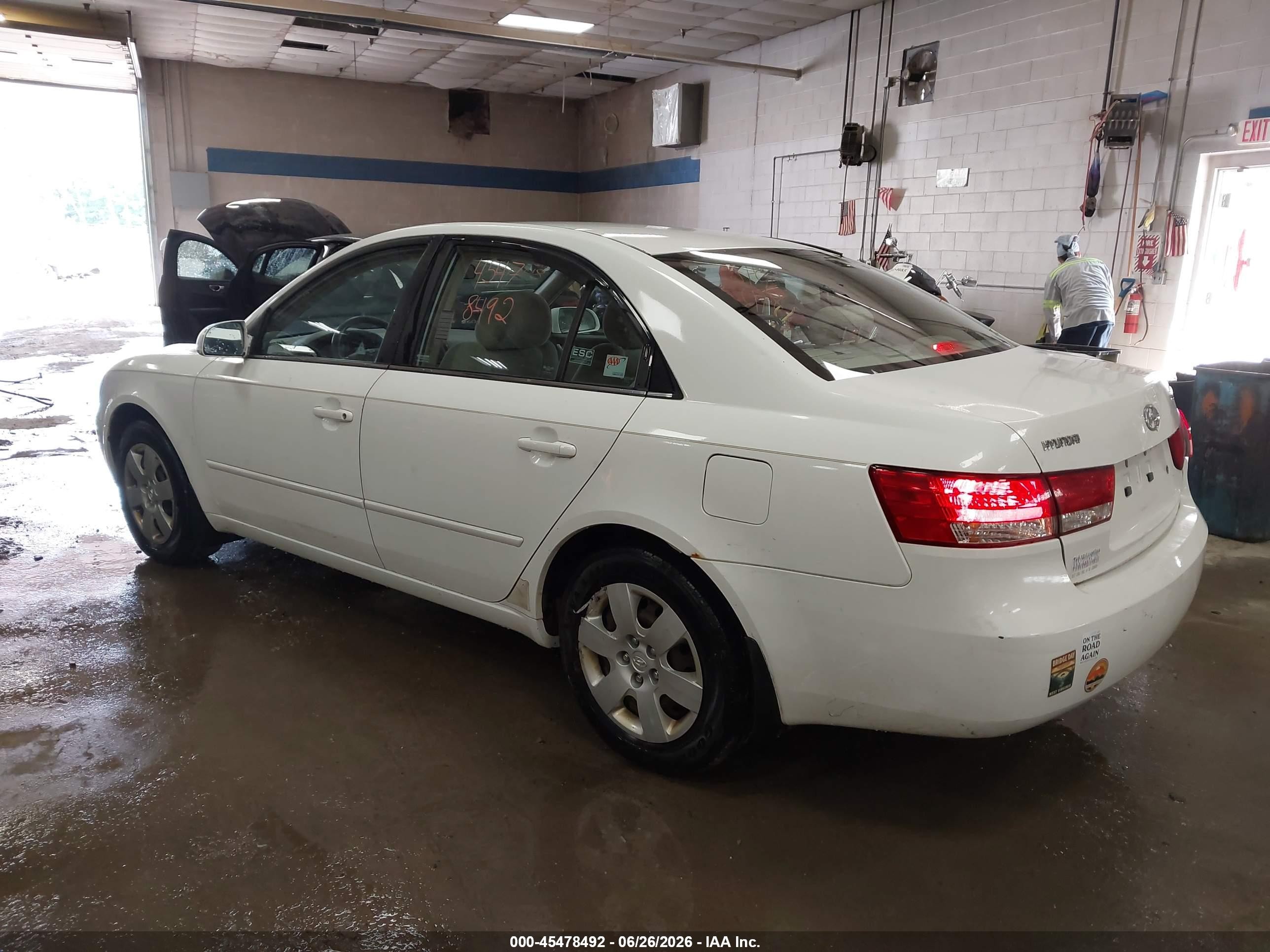 2007 Hyundai Sonata Gls/gls W/xm Белый vin: 5NPET46C57H239143