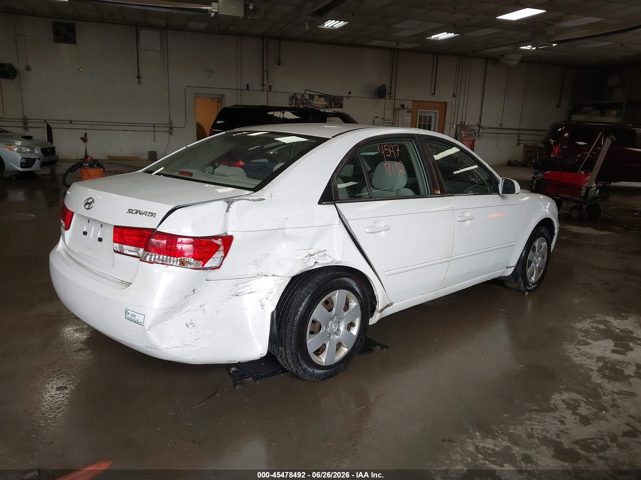 2007 Hyundai Sonata Gls/gls W/xm Белый vin: 5NPET46C57H239143