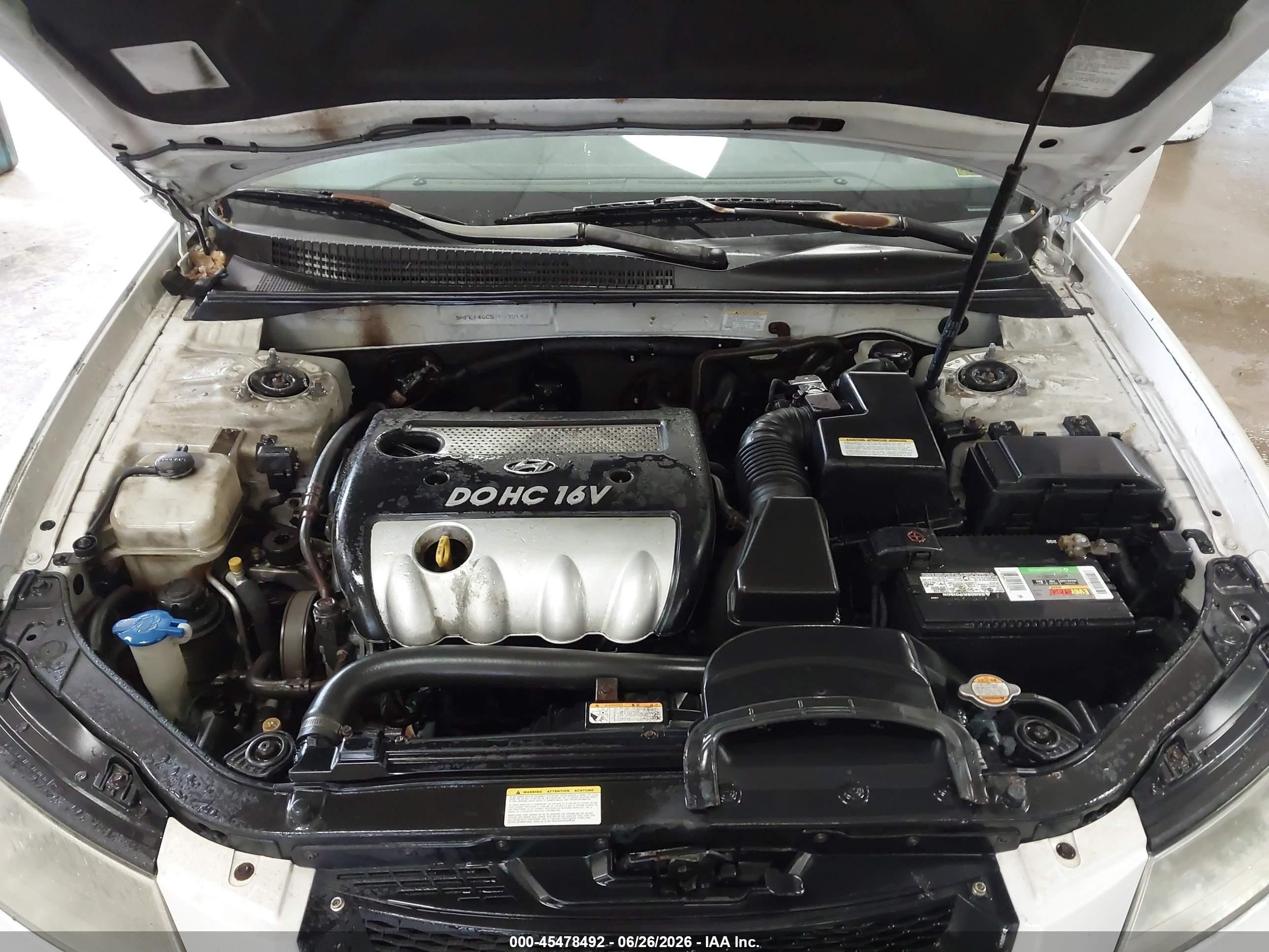 2007 Hyundai Sonata Gls/gls W/xm White vin: 5NPET46C57H239143