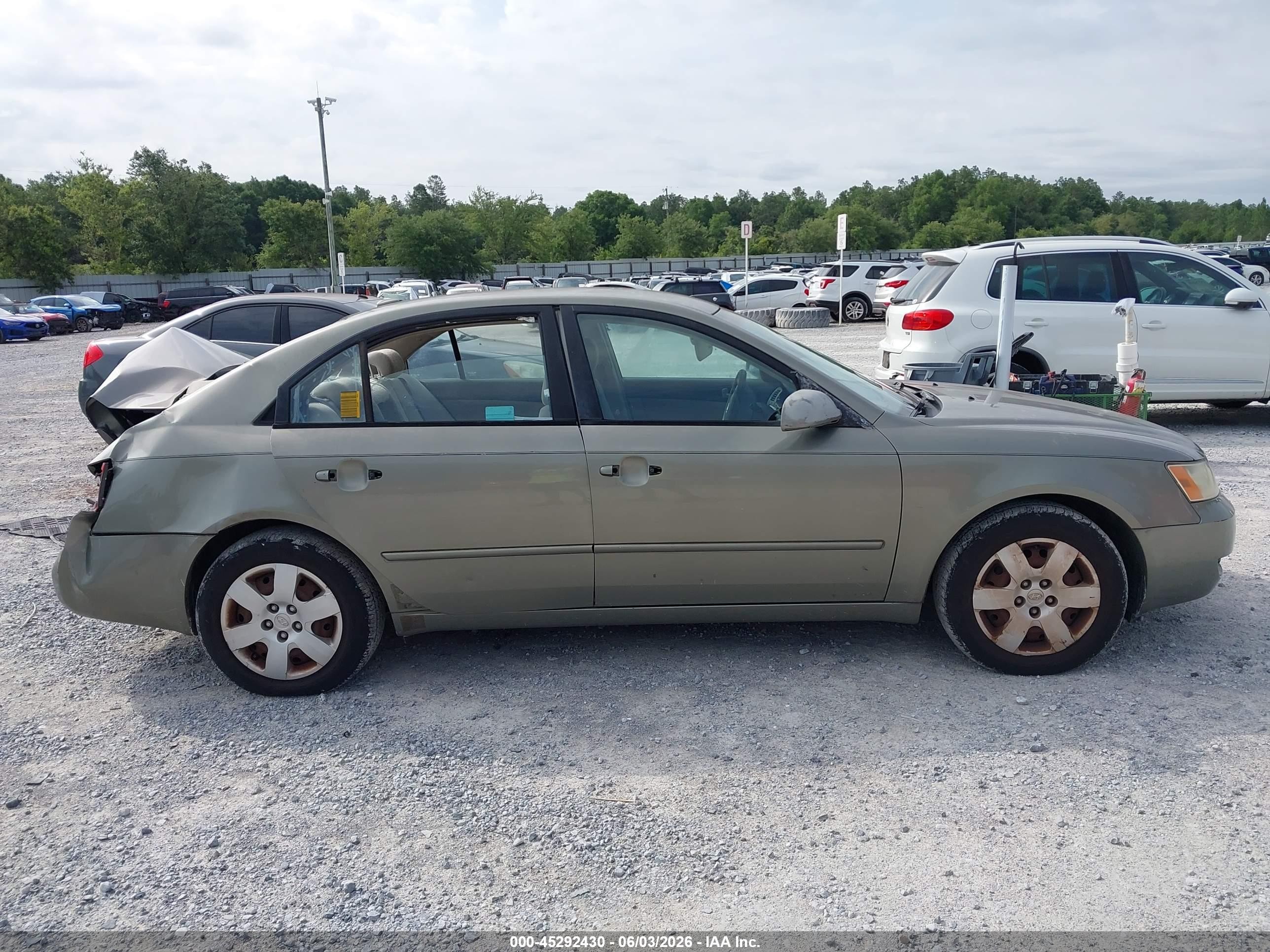 2007 Hyundai Sonata Gls Green vin: 5NPET46C57H256816