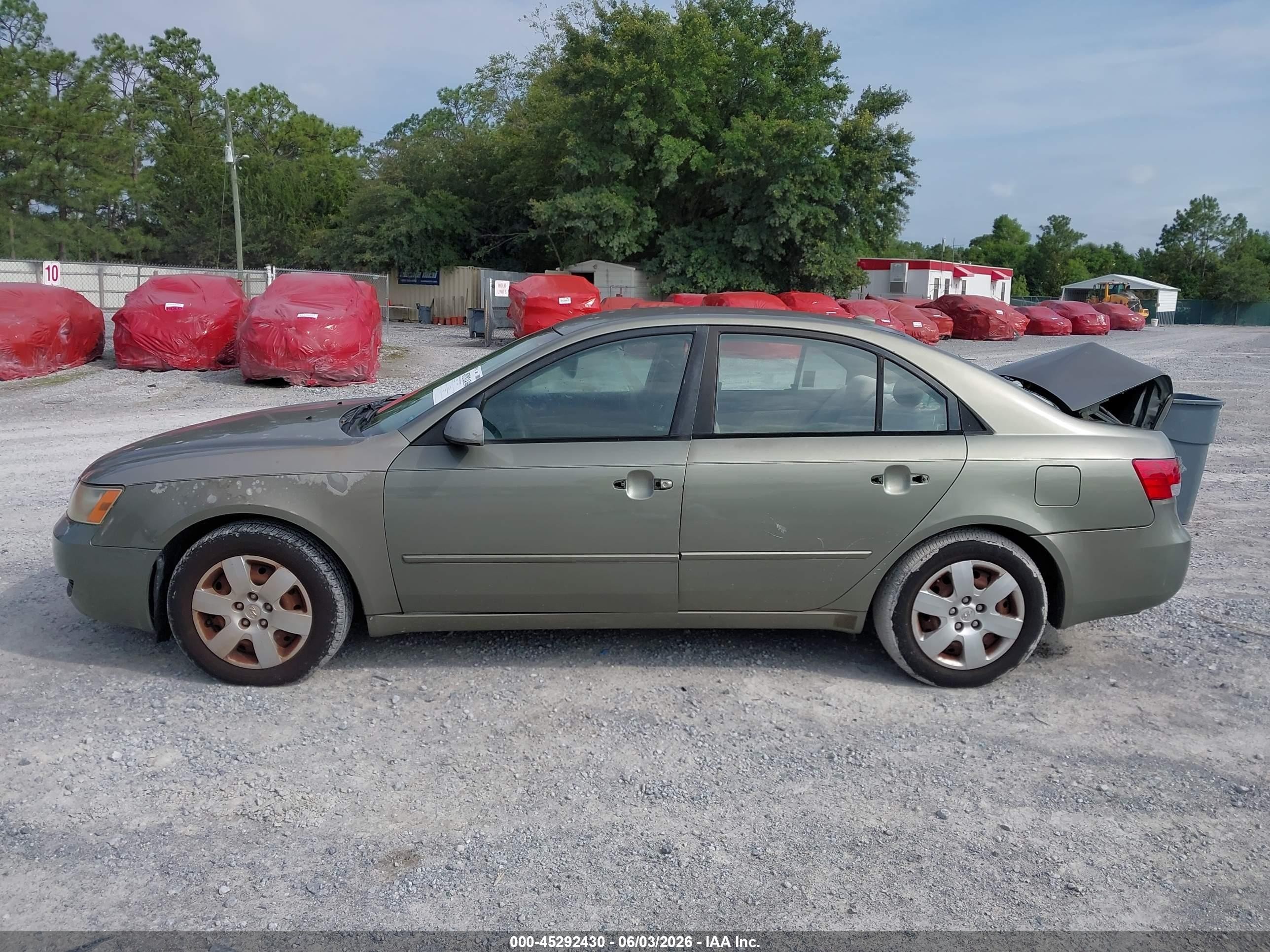 2007 Hyundai Sonata Gls Green vin: 5NPET46C57H256816
