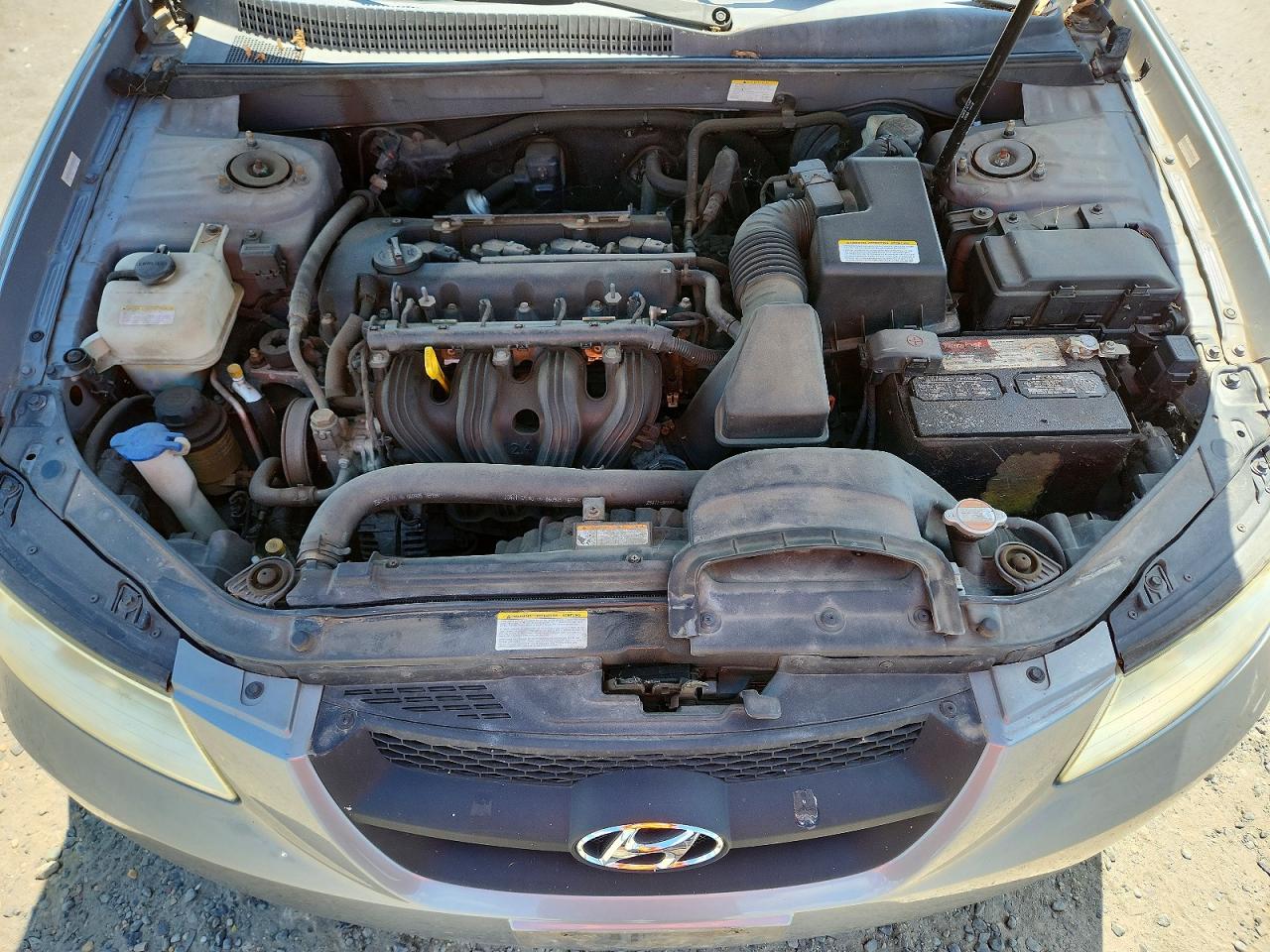 2007 Hyundai Sonata Gls Silver vin: 5NPET46C57H257335