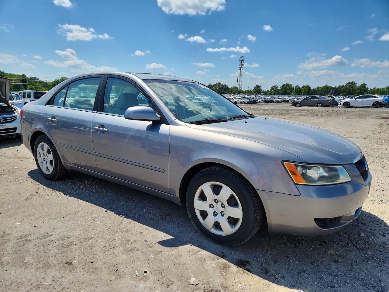 2007 Hyundai Sonata Gls Silver vin: 5NPET46C57H257335