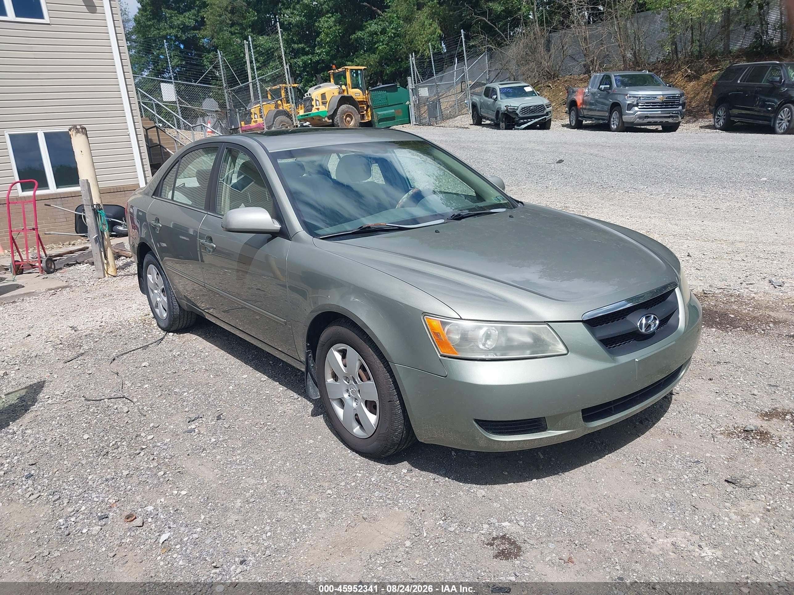 2007 Hyundai Sonata Gls/gls W/xm Зеленый vin: 5NPET46C57H283398