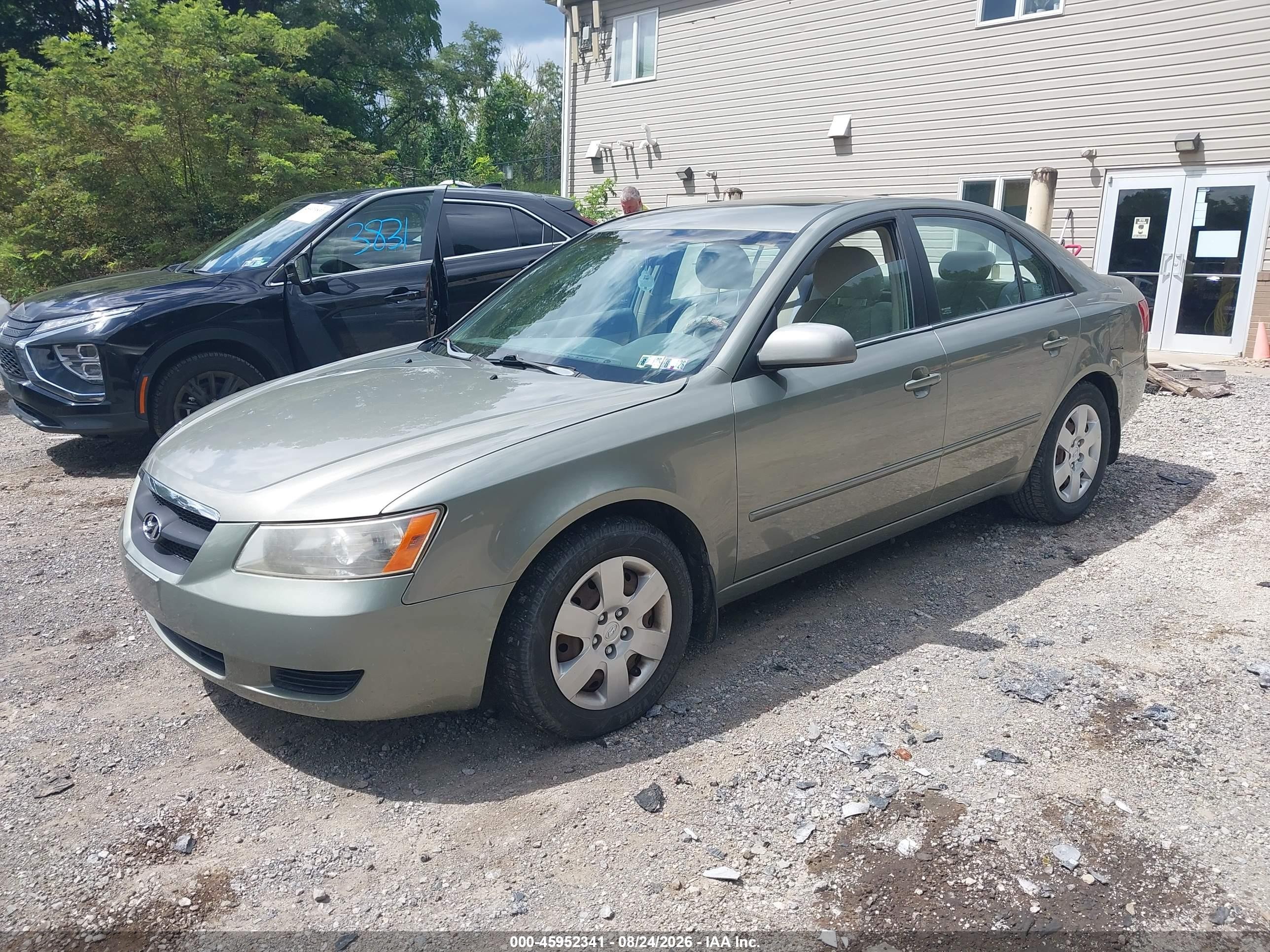 2007 Hyundai Sonata Gls/gls W/xm Зеленый vin: 5NPET46C57H283398