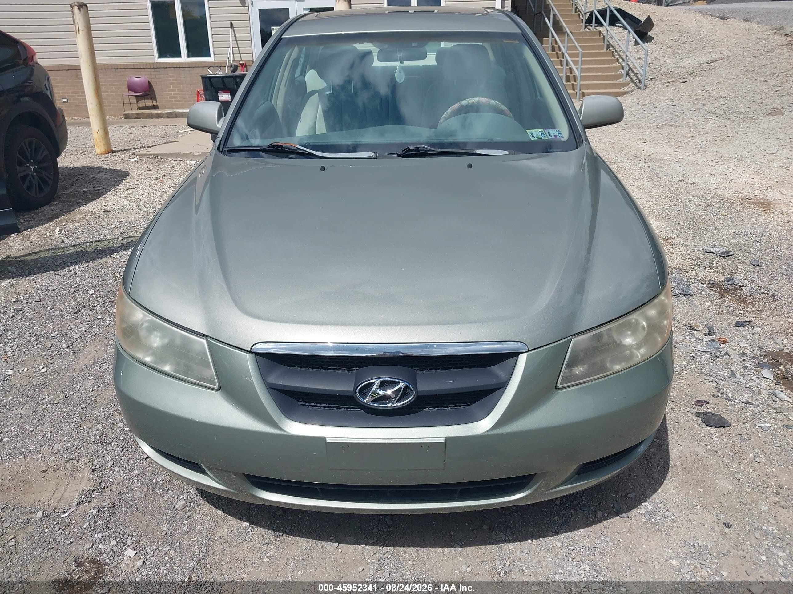 2007 Hyundai Sonata Gls/gls W/xm Зеленый vin: 5NPET46C57H283398