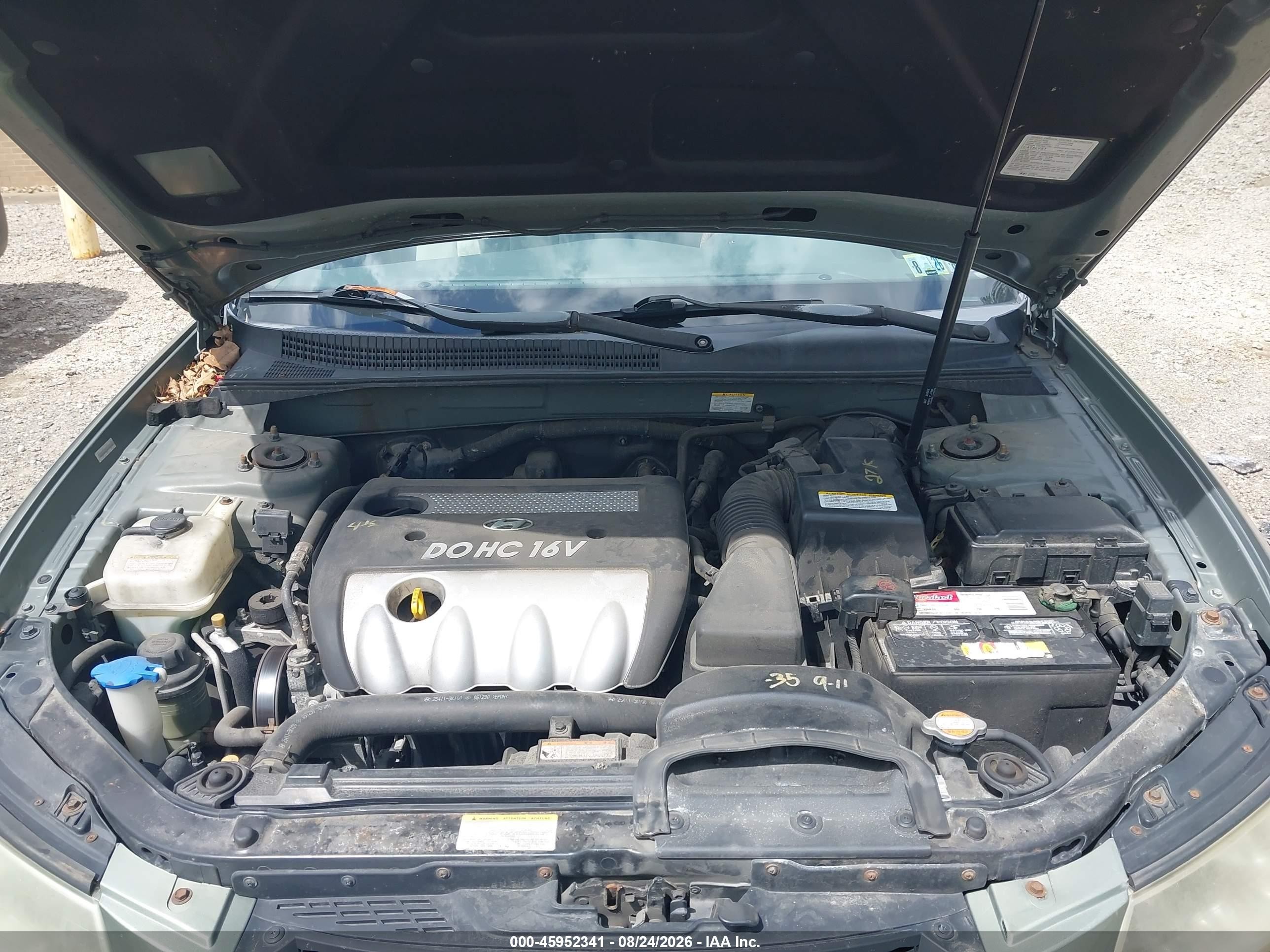 2007 Hyundai Sonata Gls/gls W/xm Зеленый vin: 5NPET46C57H283398