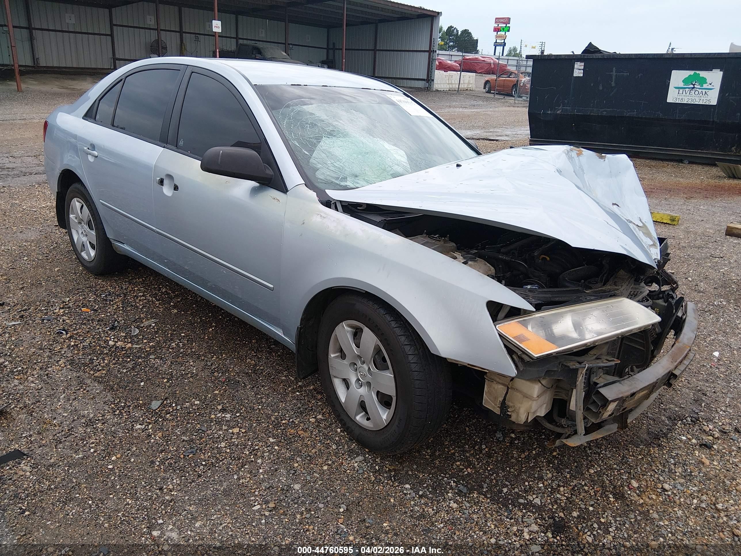 2008 Hyundai Sonata Gls Light Blue vin: 5NPET46C58H301948