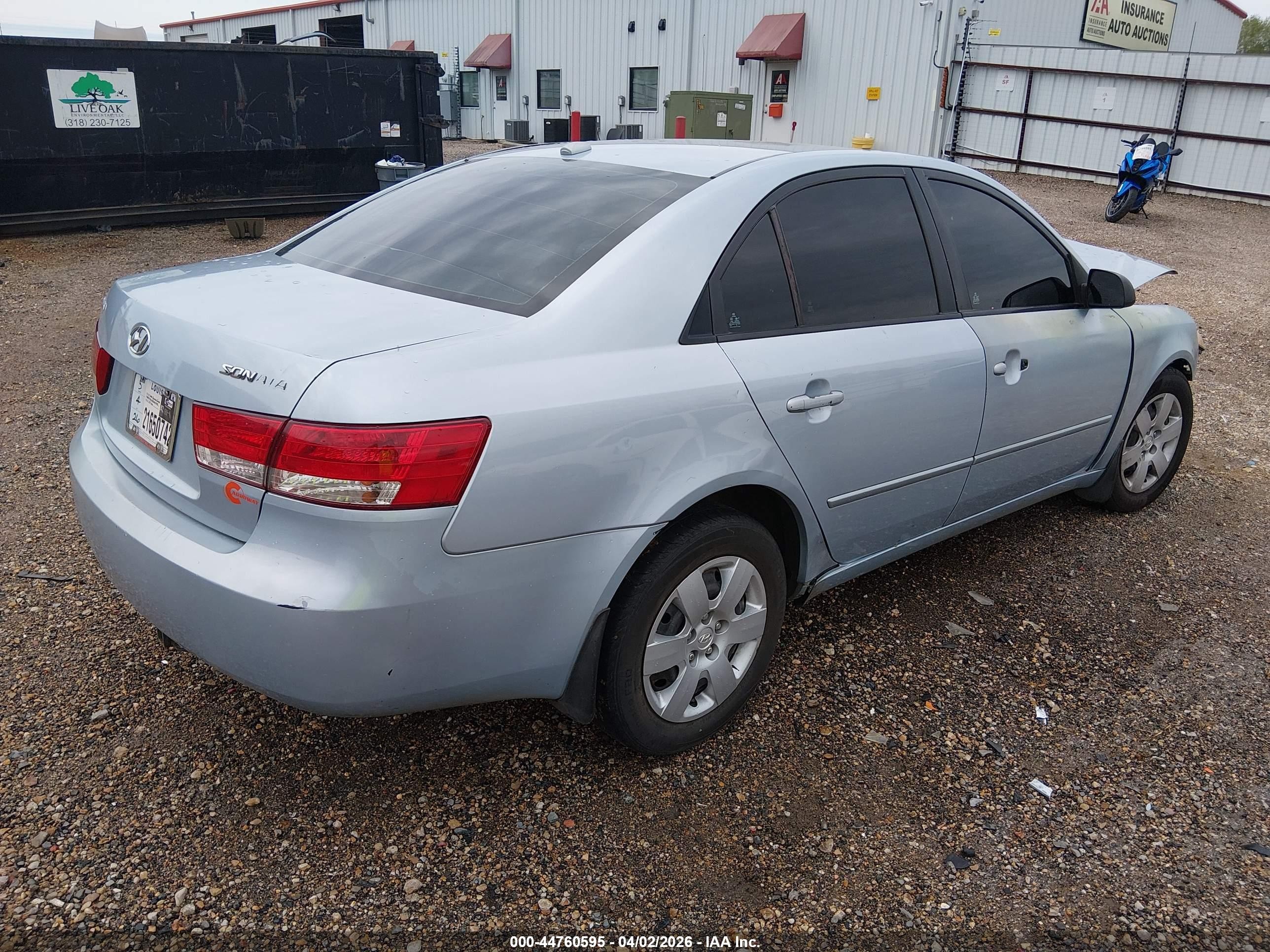 2008 Hyundai Sonata Gls Light Blue vin: 5NPET46C58H301948