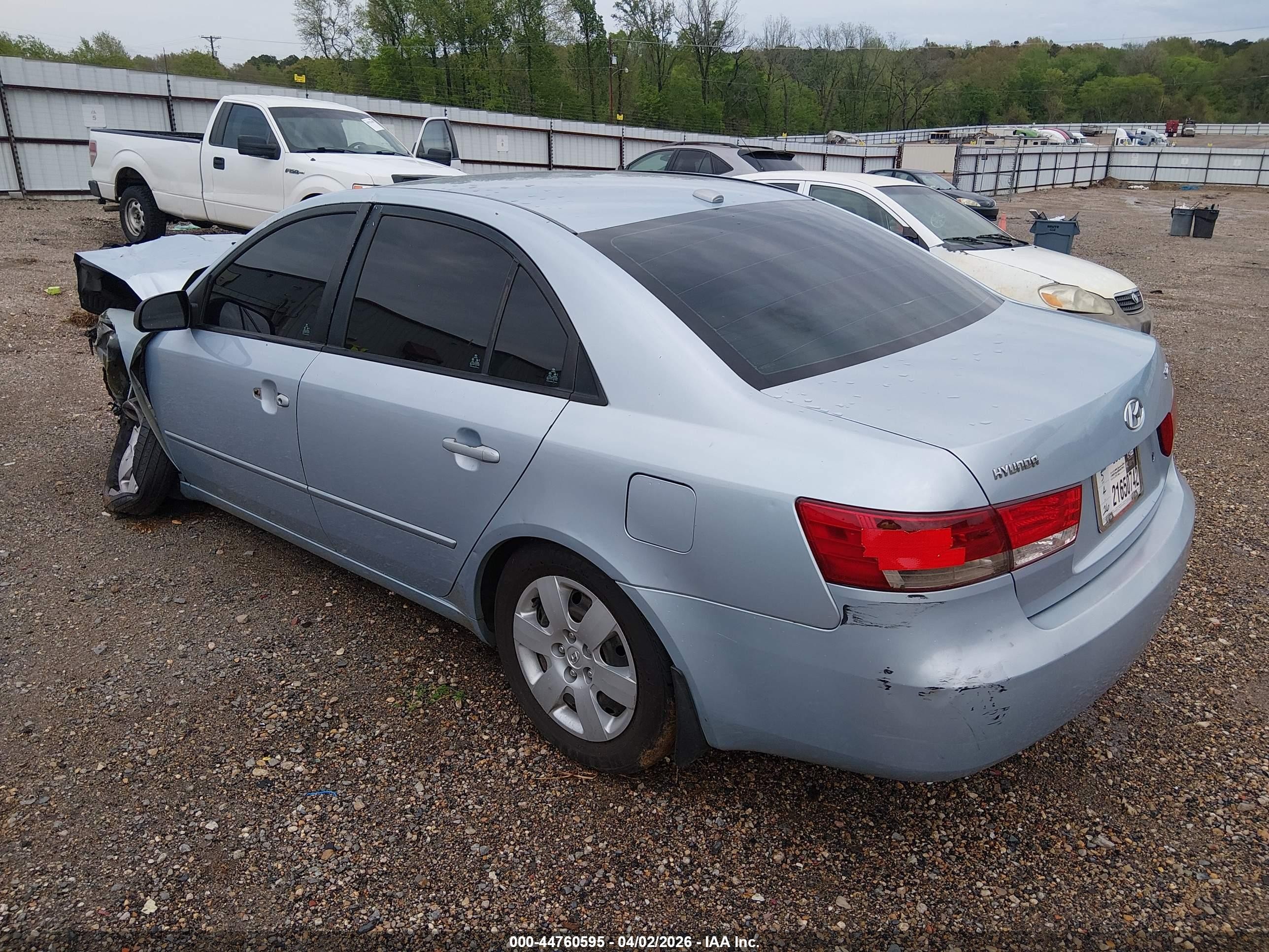 2008 Hyundai Sonata Gls Light Blue vin: 5NPET46C58H301948